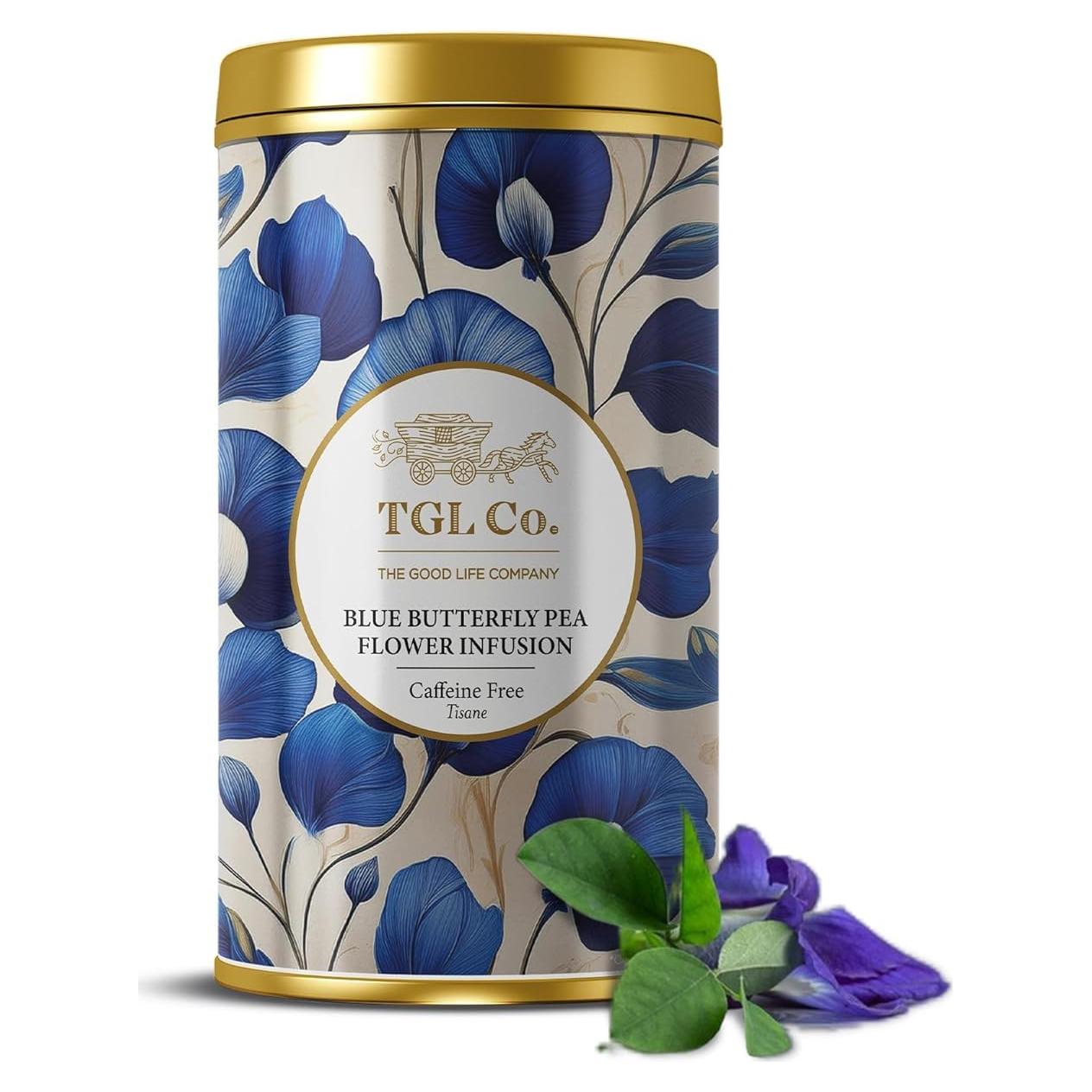 Té Herbal Flor de Guisante Azul TGL Co. 50g Lata Alta