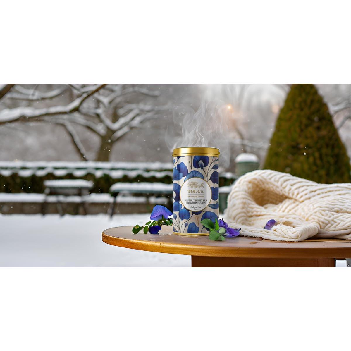 Té Herbal Flor de Guisante Azul TGL Co. 50g Lata Alta