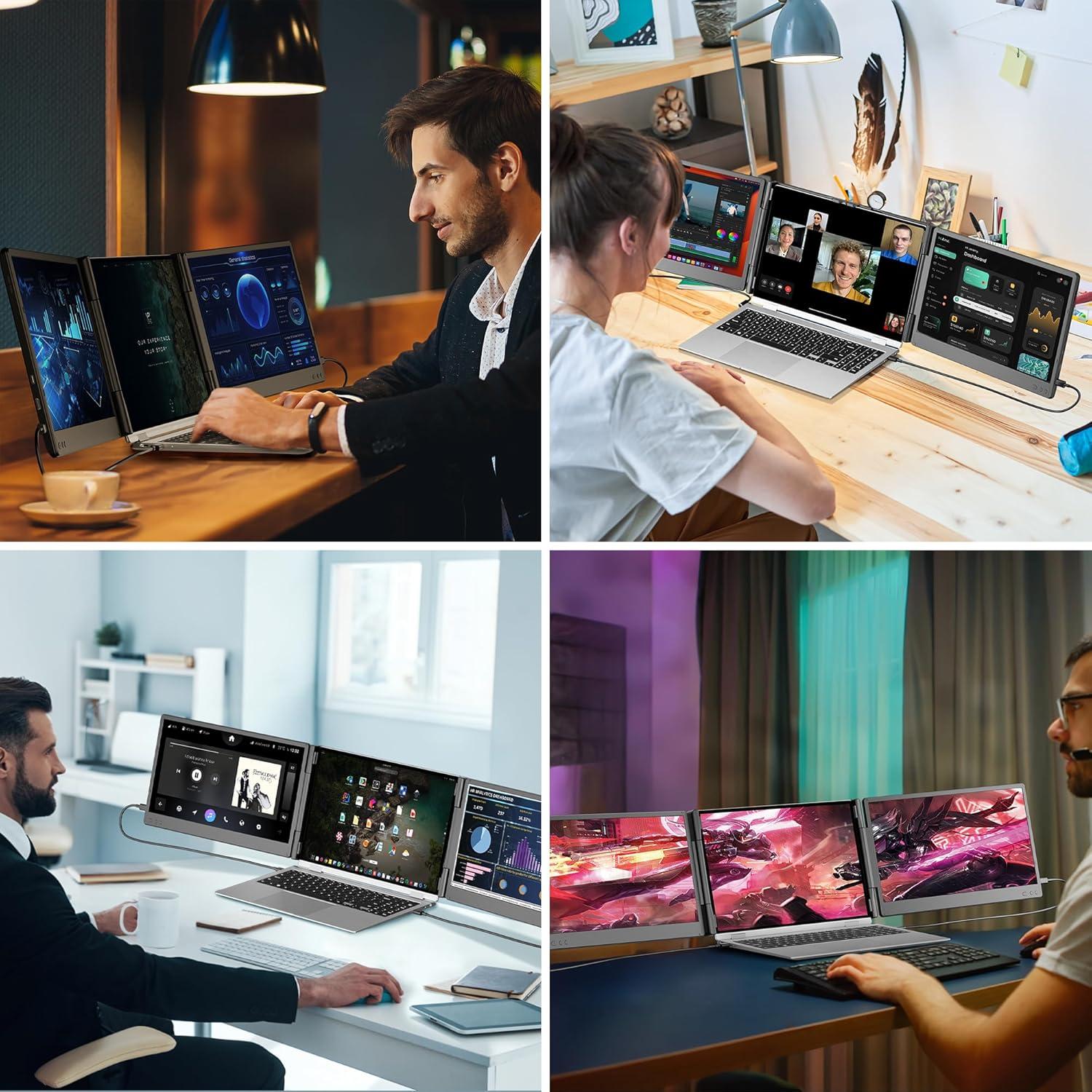 Extensor de Pantalla para Laptop Kasorey T2Pro 35.56 cm FHD 1080P