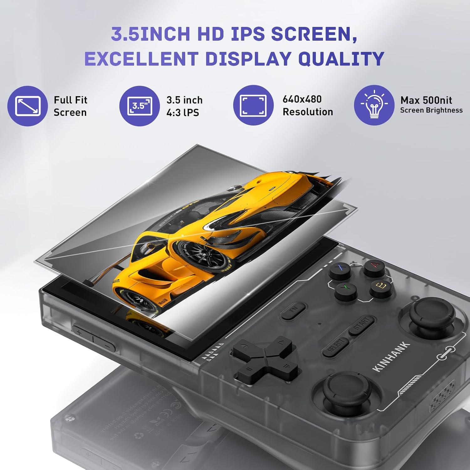 Consola de Juegos Portátil Kinhank K36 9000 Juegos 64GB IPS 3.5"