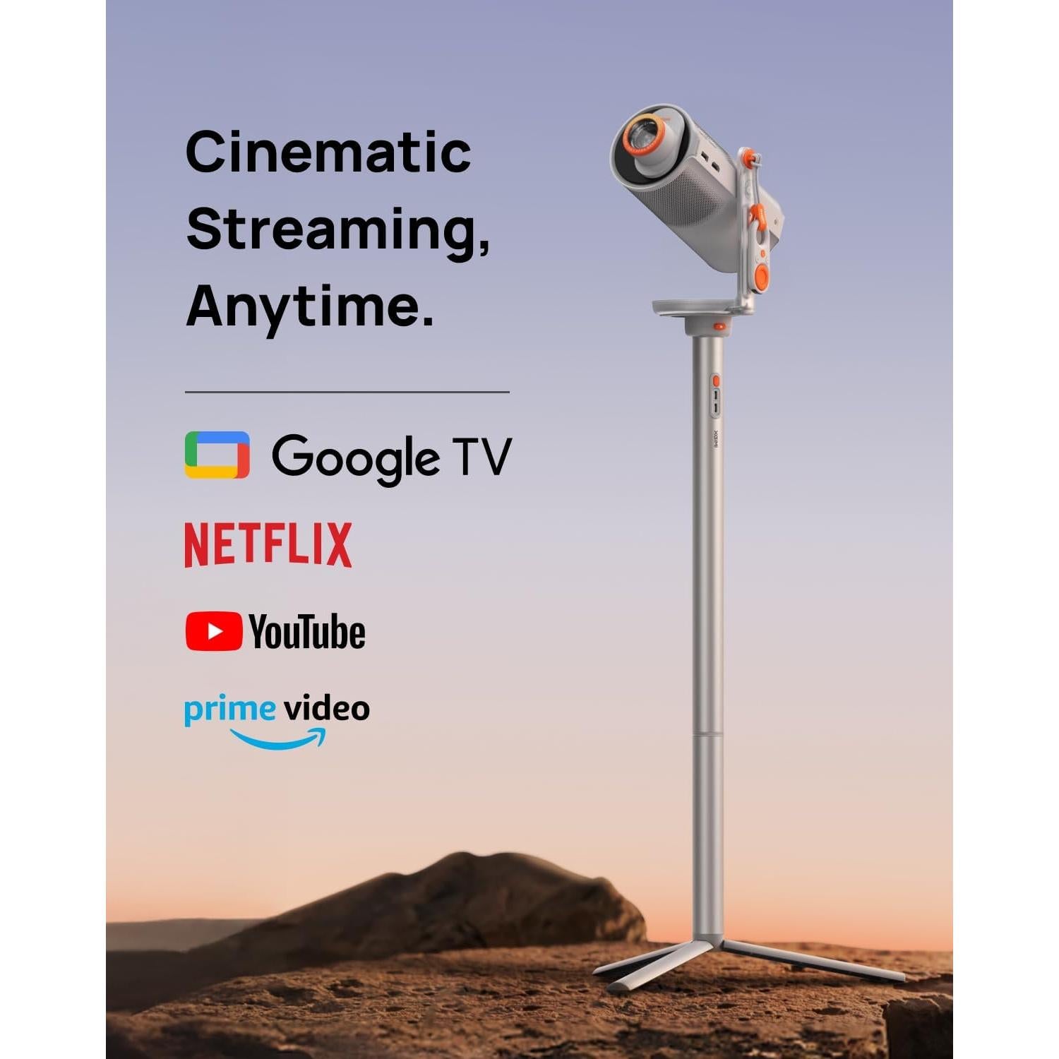 Proyector Portátil XGIMI MoGo 4 con Soporte PowerBase 1080P