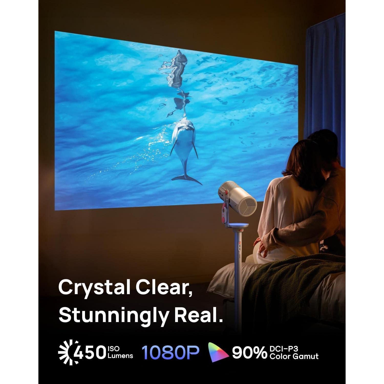 Proyector Portátil XGIMI MoGo 4 con Soporte PowerBase 1080P