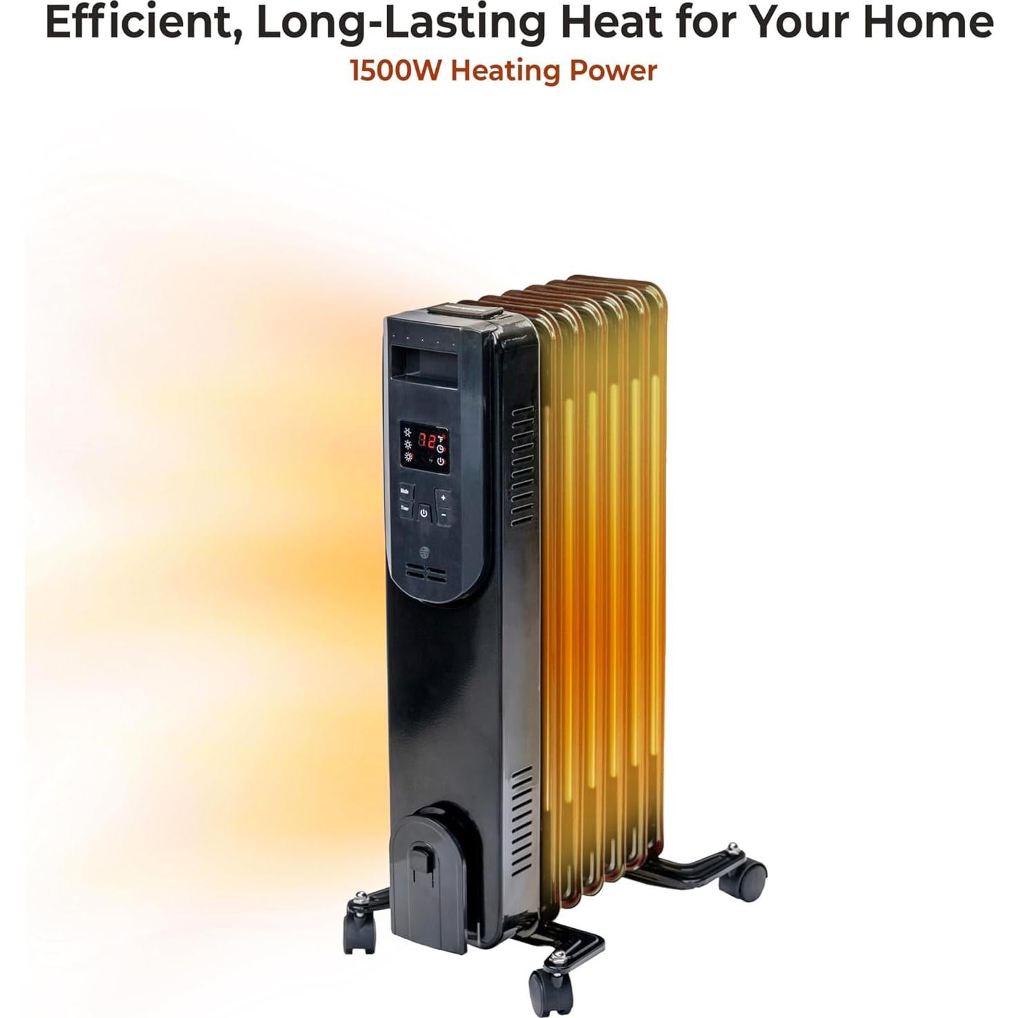 Calefactor de Radiador Comfort Zone 1500W Digital Aceite