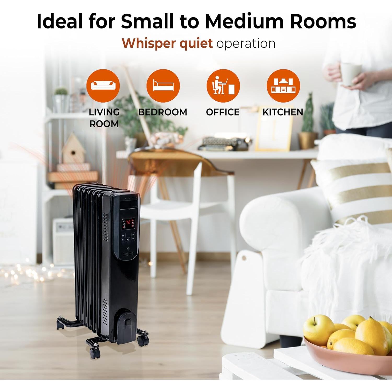 Calefactor de Radiador Comfort Zone 1500W Digital Aceite