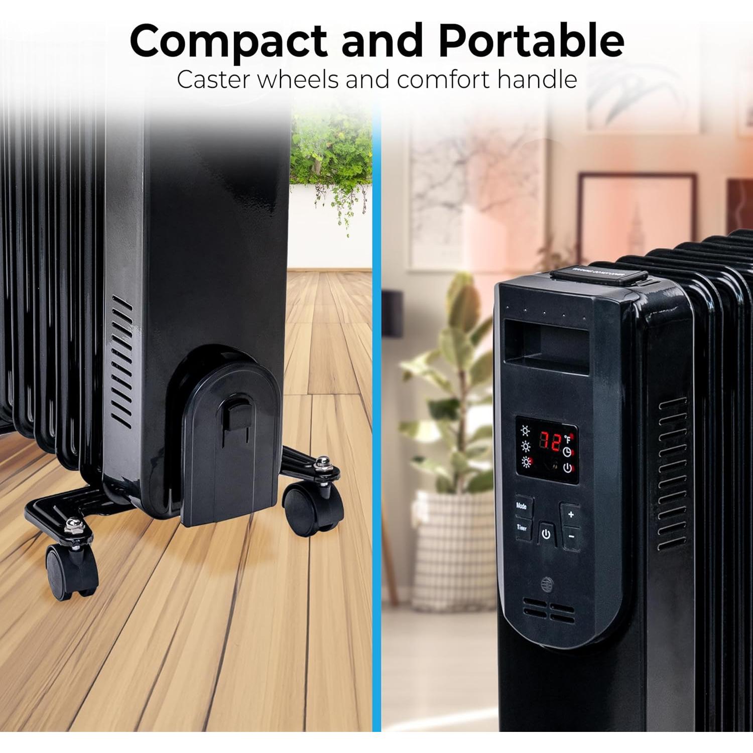 Calefactor de Radiador Comfort Zone 1500W Digital Aceite