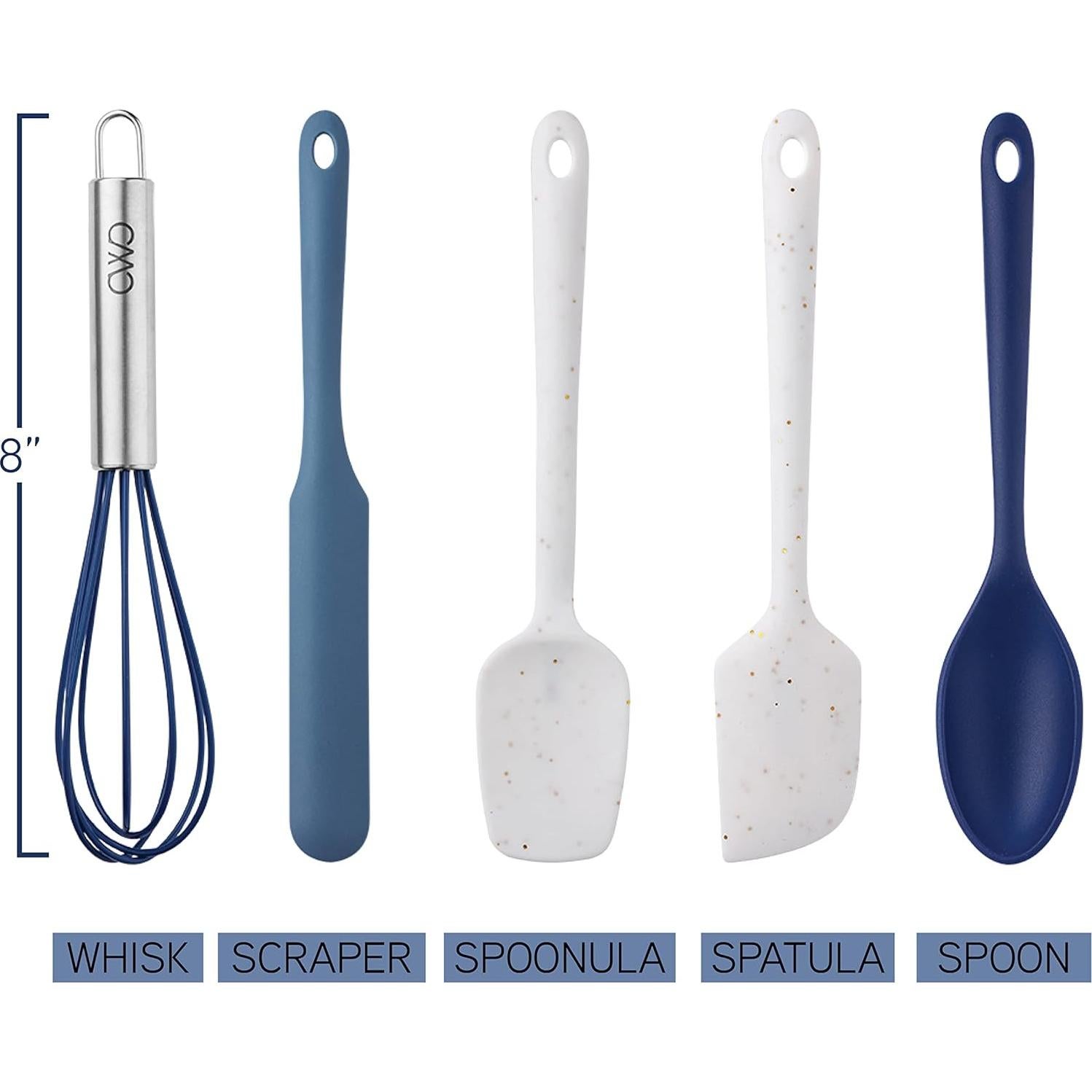 Juego de Utensilios de Cocina COOK WITH COLOR - 5 Piezas Silicona
