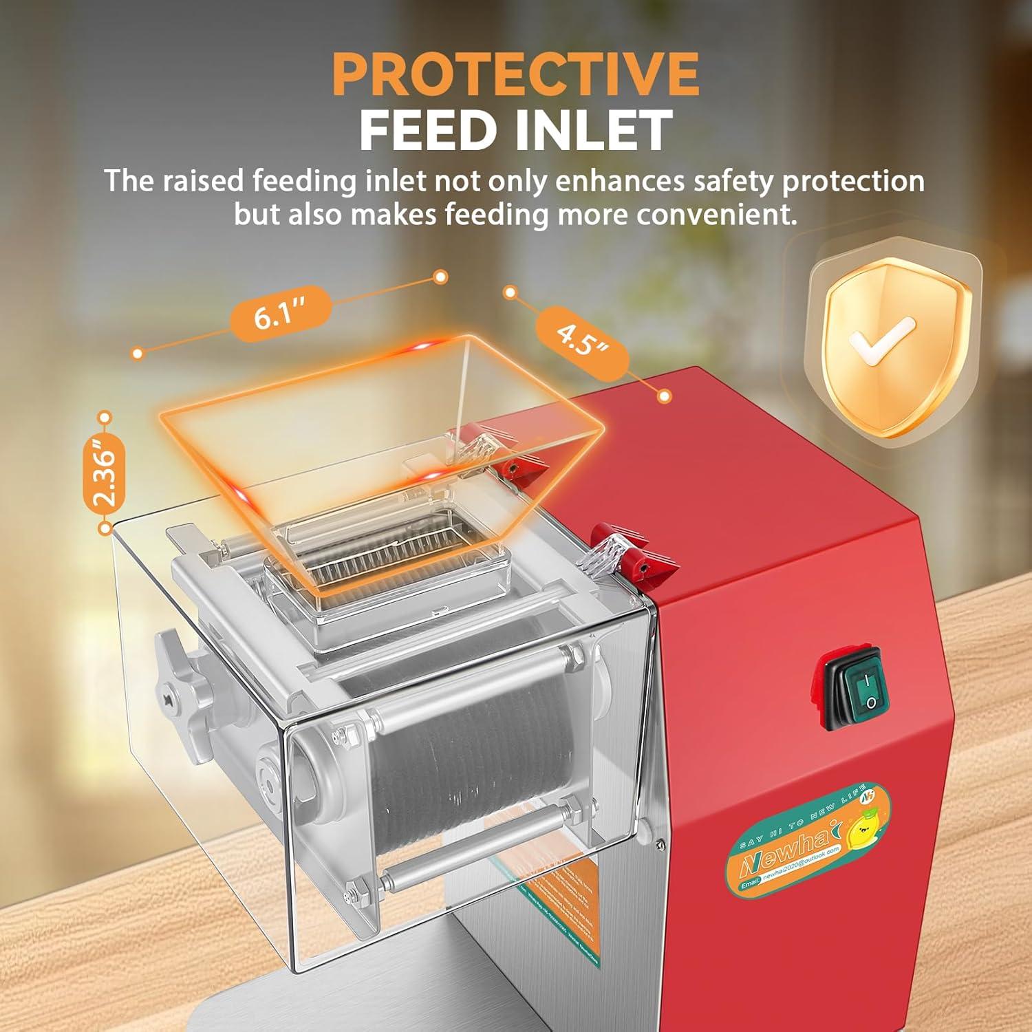 Cortadora de Carne Newhai 850W Acero Inoxidable 10mm