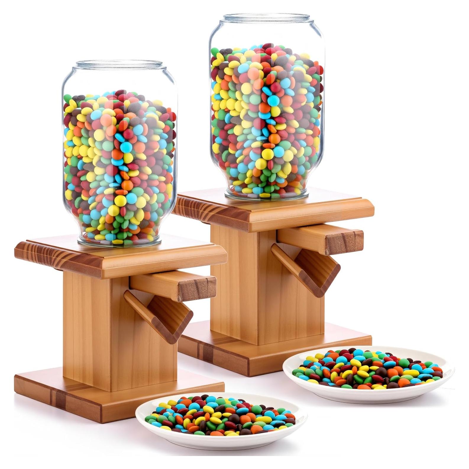 Dispensador de Caramelos de Madera Maxdot 2 Pcs 680g