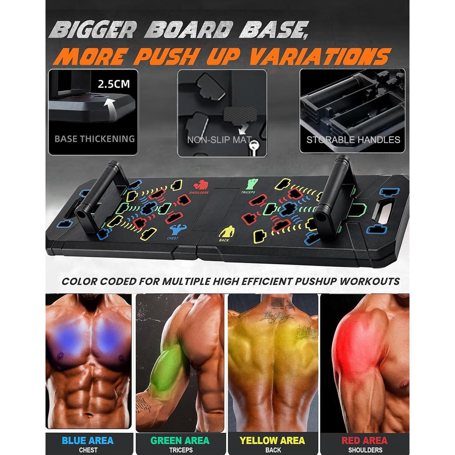 Tablero de Flexiones Multifuncional AKTJHS 16 en 1 Plegable