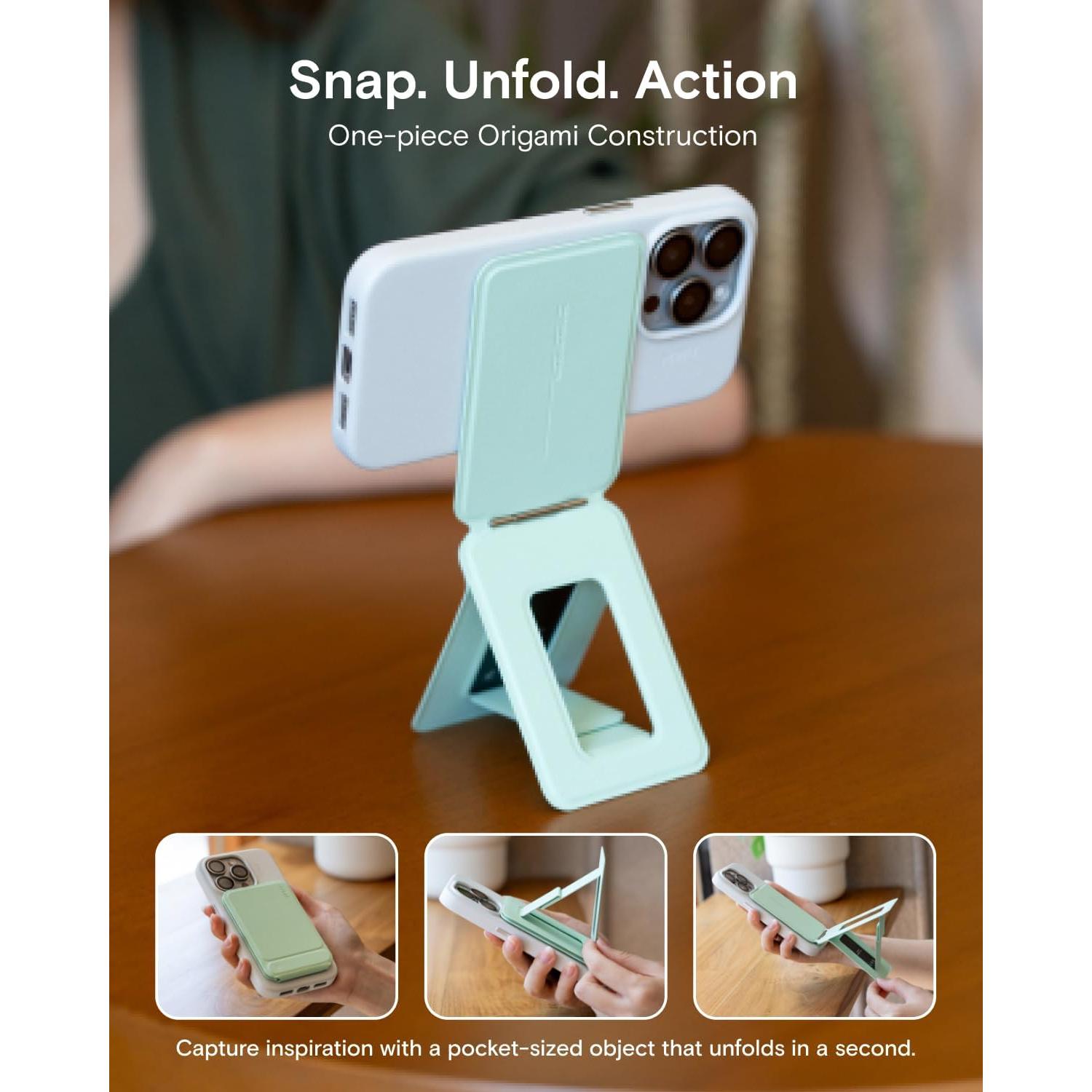 Soporte Trípode Magnético MOFT Rosa para Teléfono Ajustable