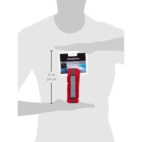 Correa de Equipaje Ajustable SwissGear WJ6188 - Rojo, 182.88 cm