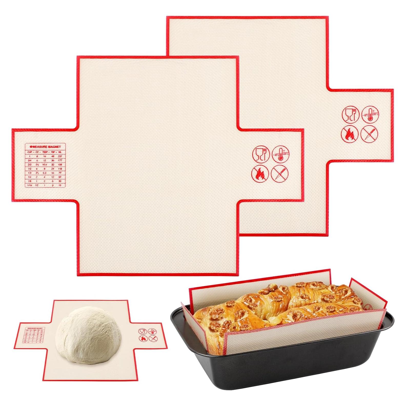 Forros de Silicona Reutilizables Cabipeove para Hornear Pan