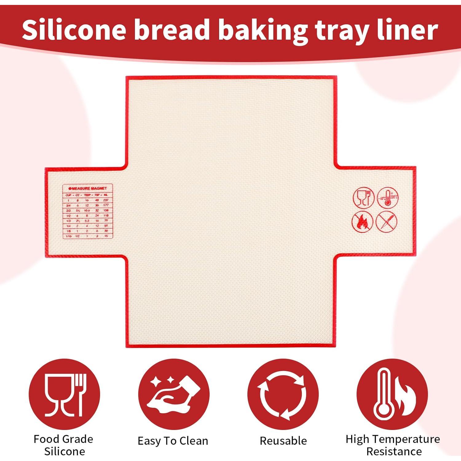 Forros de Silicona Reutilizables Cabipeove para Hornear Pan