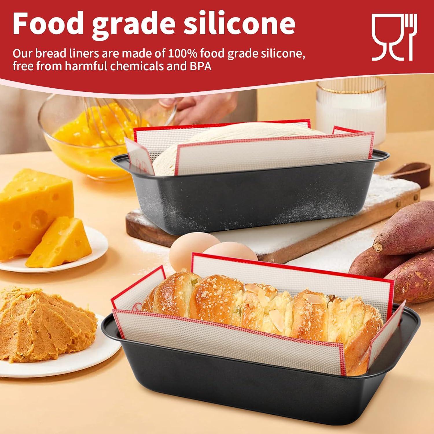 Forros de Silicona Reutilizables Cabipeove para Hornear Pan