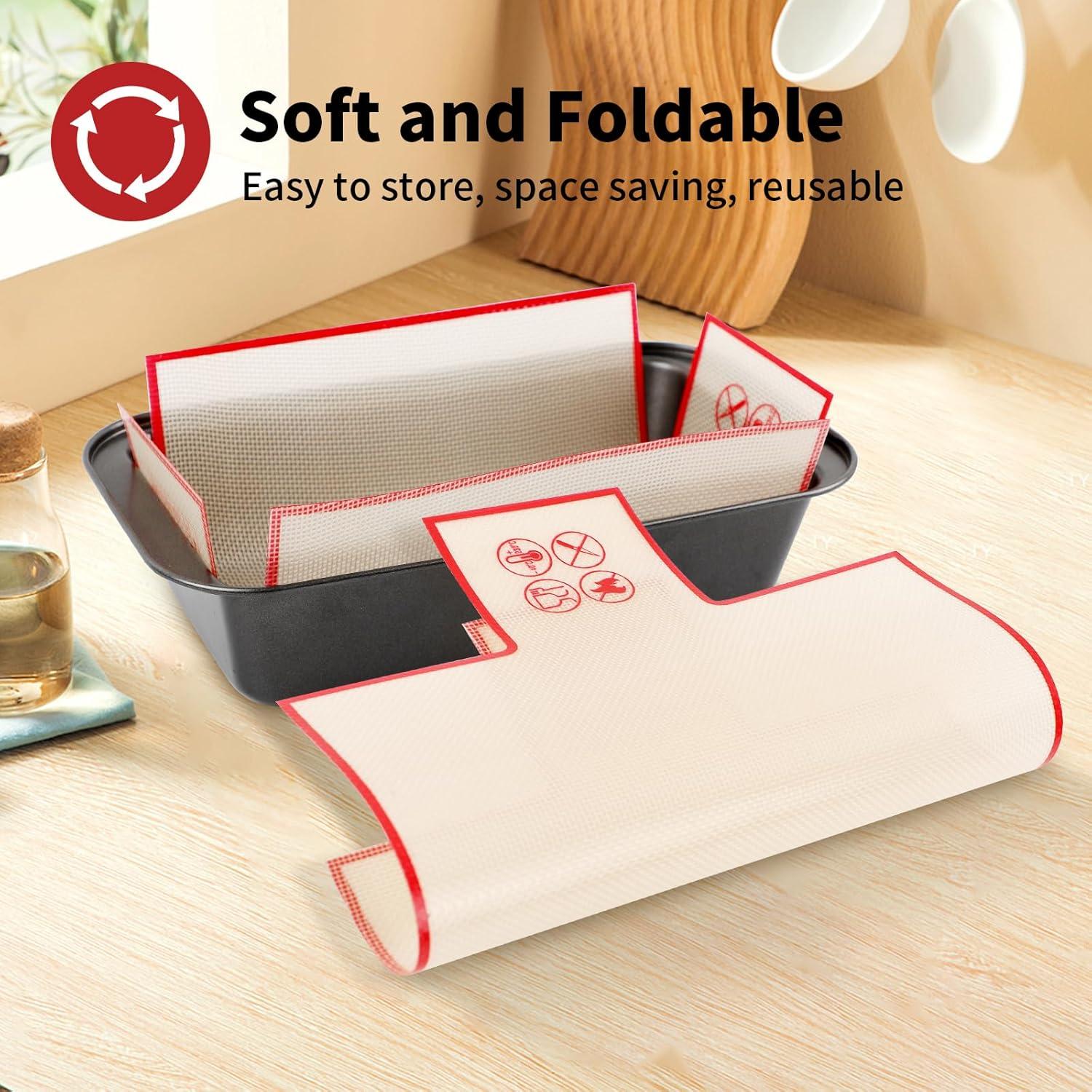 Forros de Silicona Reutilizables Cabipeove para Hornear Pan