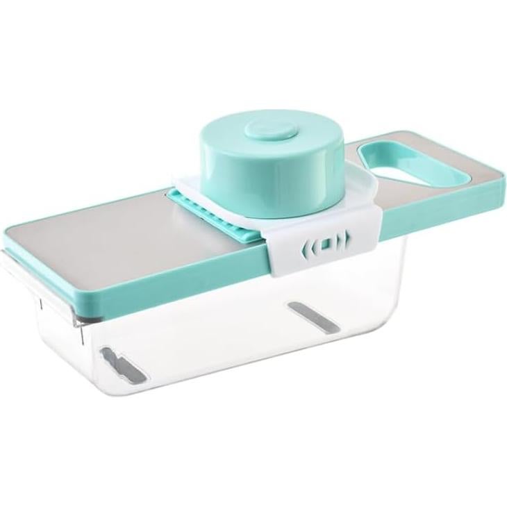 Rebanador Mandolina Chfcokmss FS-6&1 Verde, Acero Inoxidable