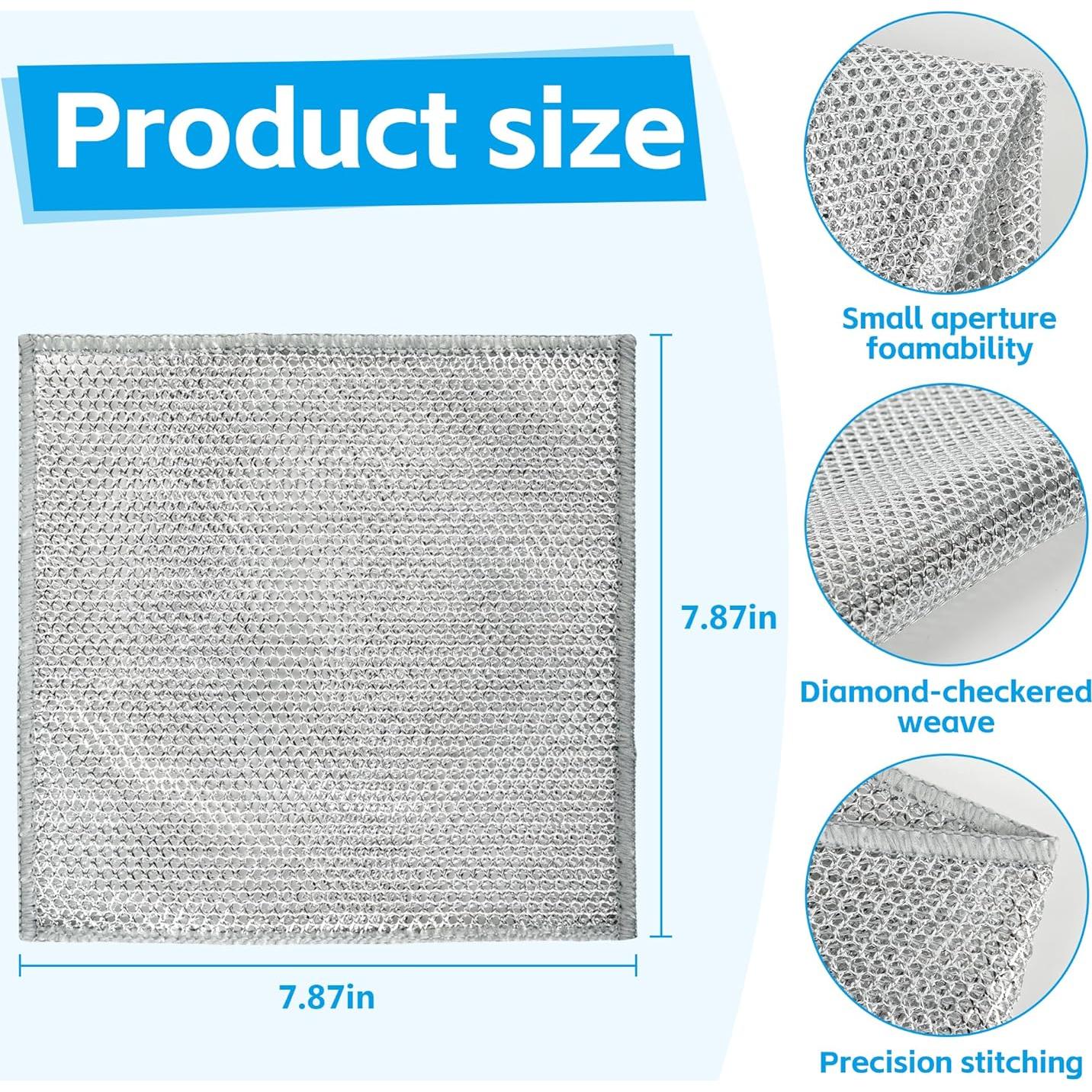 Paquete de 12 Paños de Lavado de Alambre WYDZKJ 20x20cm