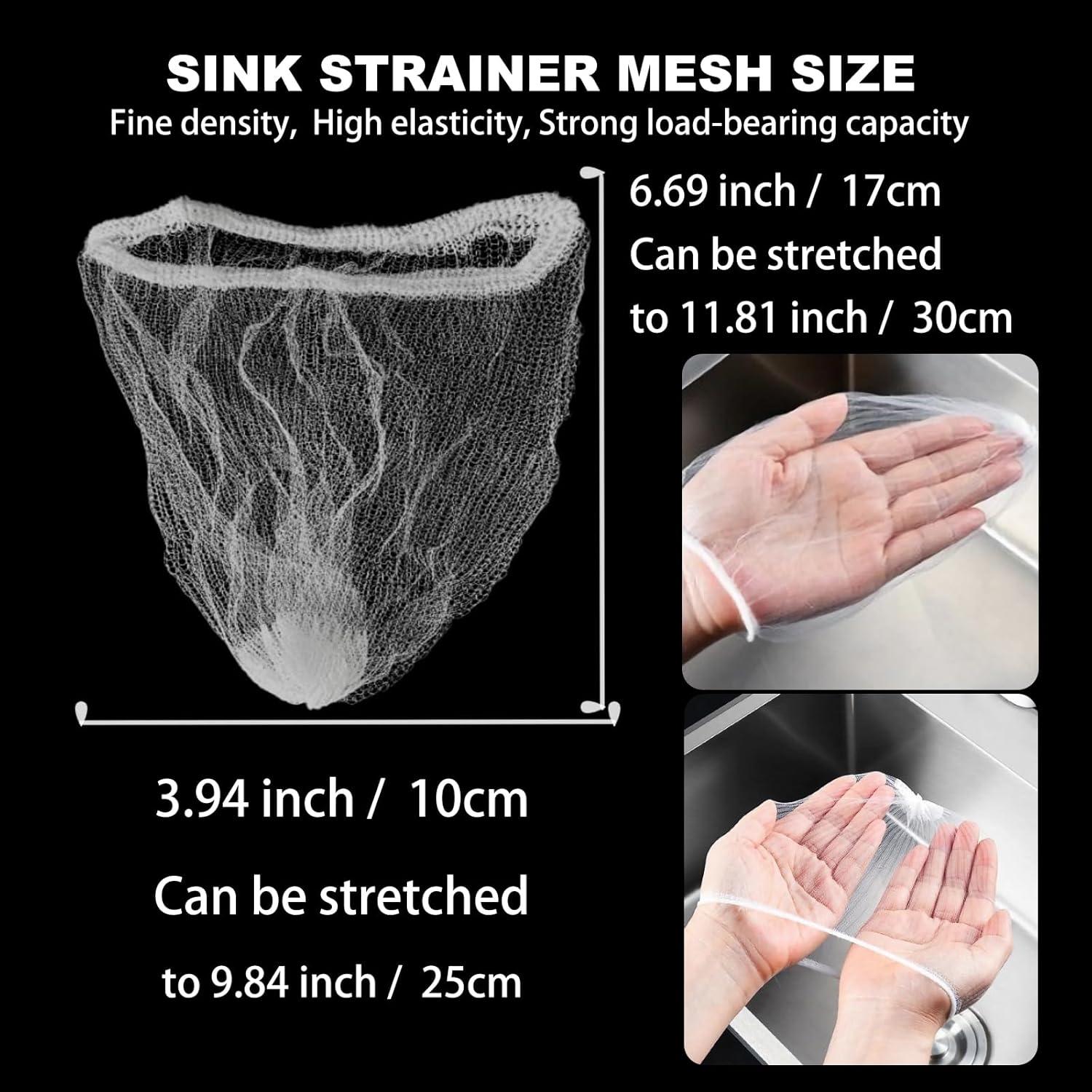 Colador de Fregadero JGFJGF Ajustable con 100 Bolsas de Malla