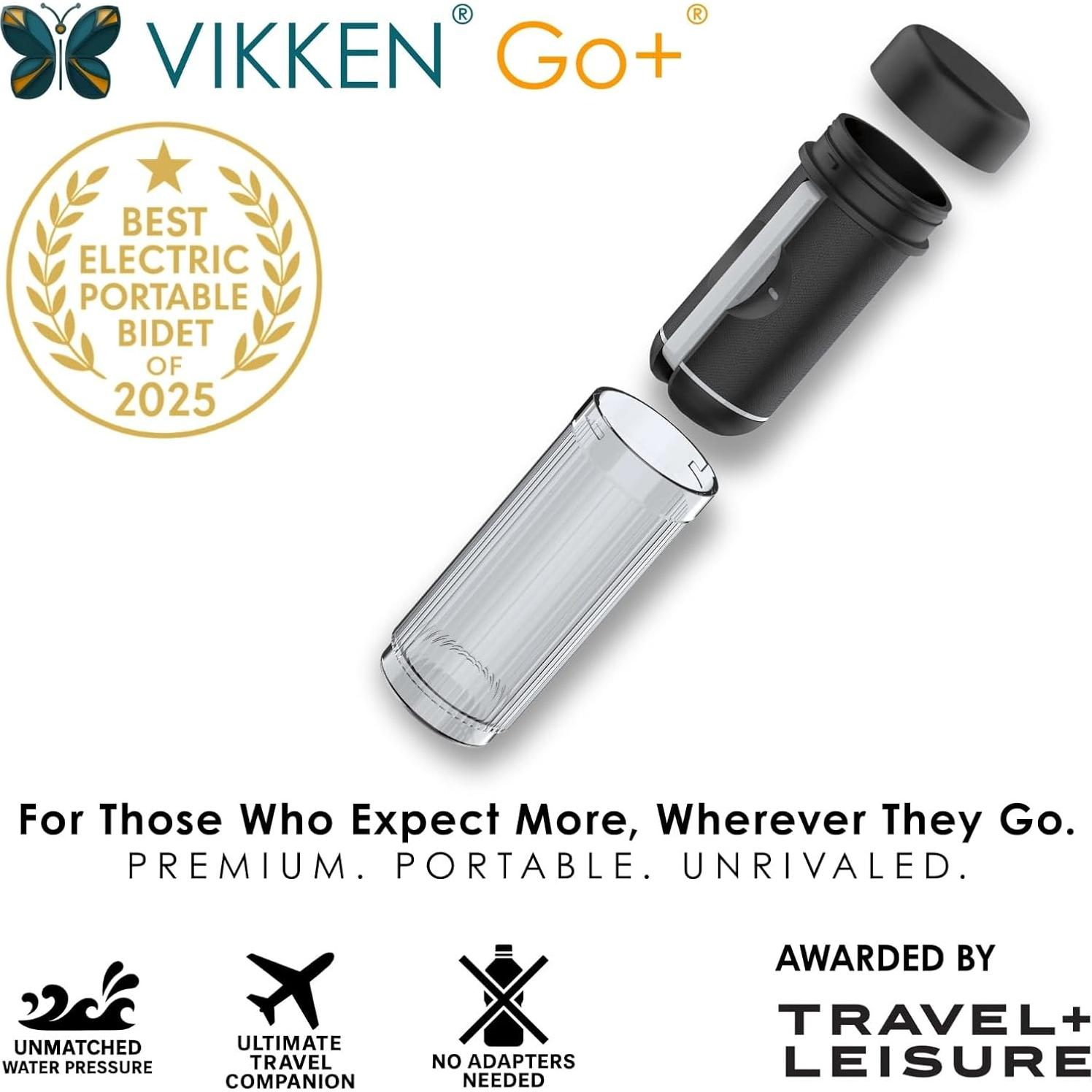 Bidet Portátil VIKKEN Go+ 200ml USB Recargable Higiene Personal