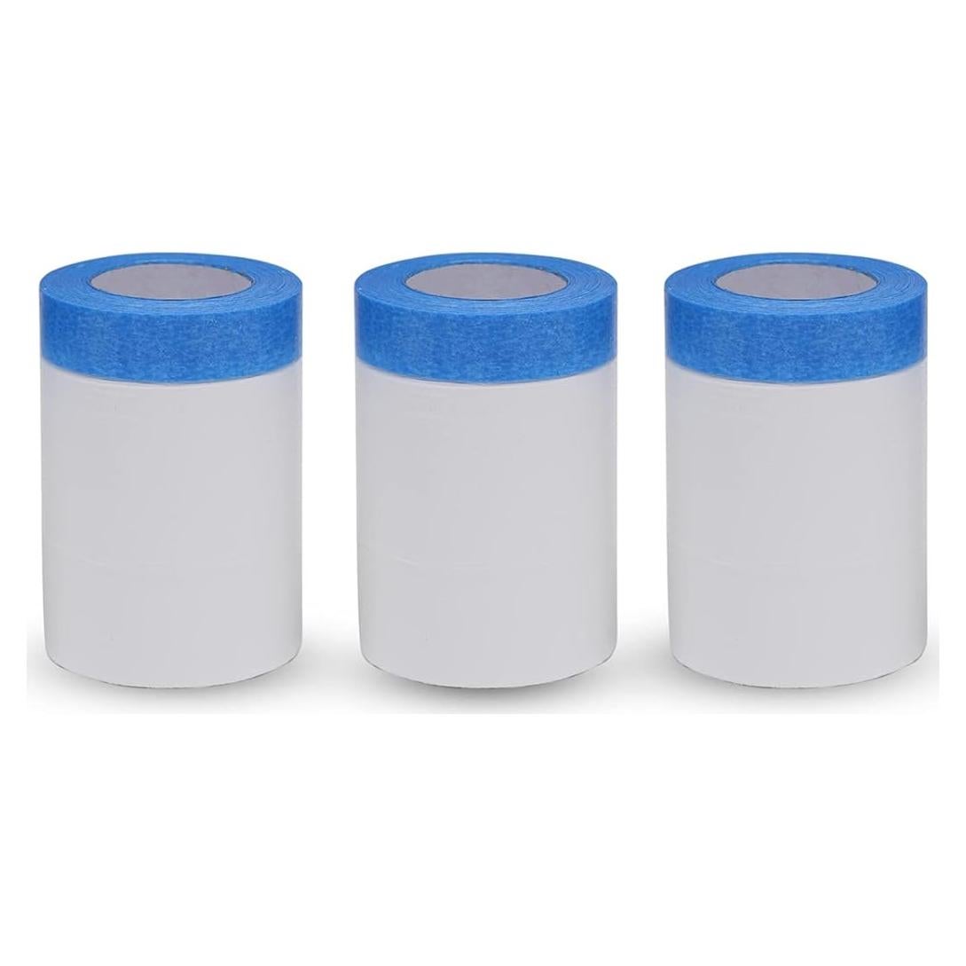 VECOPE Cinta de Tela Protectora con Película Pre-Mascarada 0.61m x 19.81m