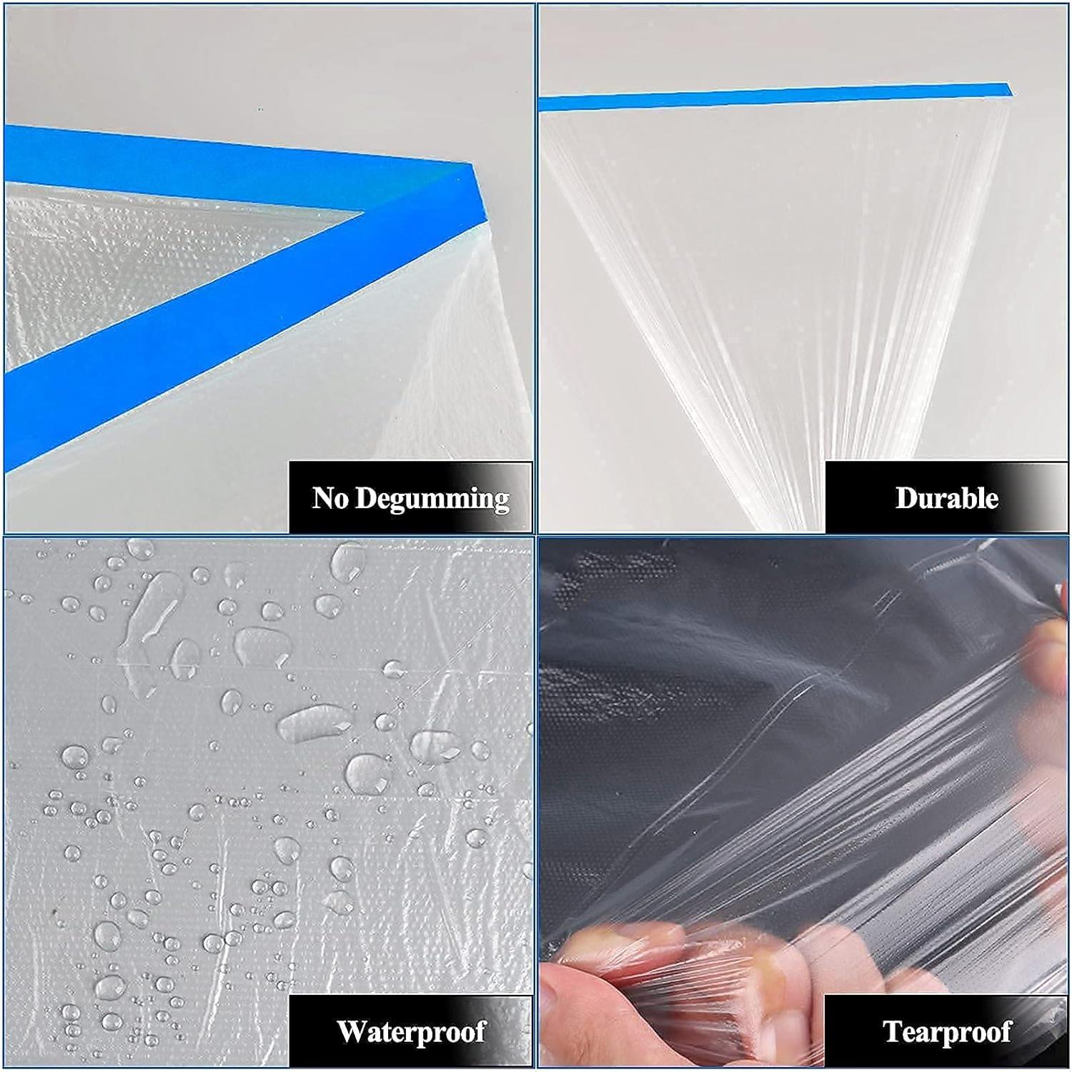 VECOPE Cinta de Tela Protectora con Película Pre-Mascarada 0.61m x 19.81m