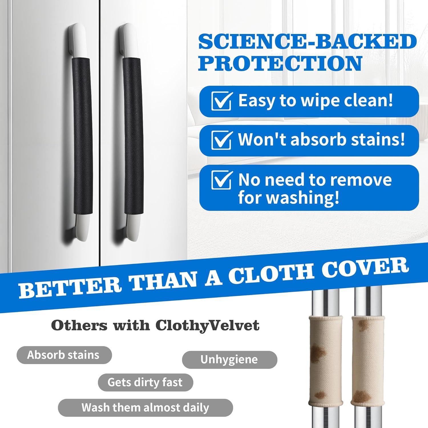 Cubiertas de Manijas de Refrigerador Hypermotion 6-Pack Negro