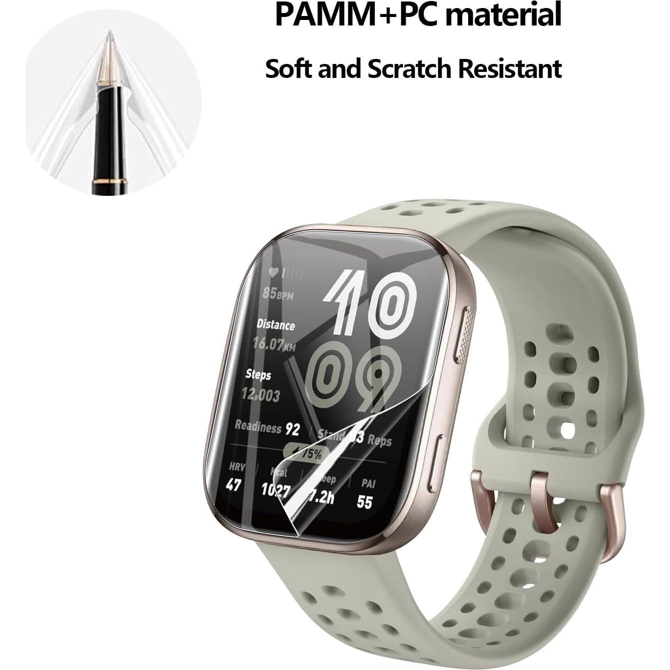 Paquete de 5 Protectores de Pantalla TPU para AMAZFIT Bip 6