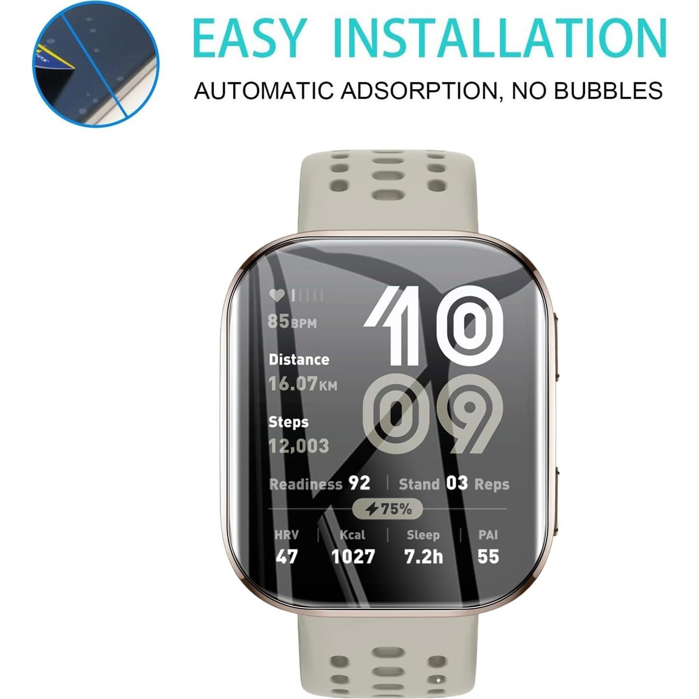 Paquete de 5 Protectores de Pantalla TPU para AMAZFIT Bip 6