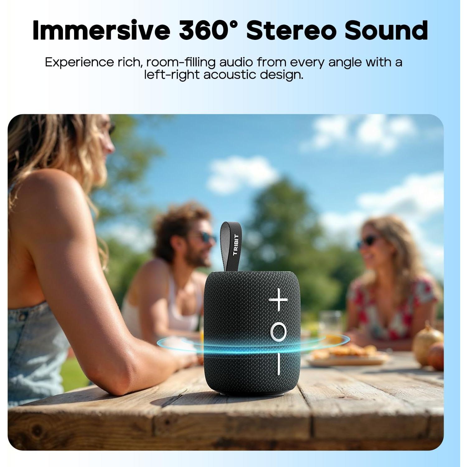 Altavoz Bluetooth Portátil Tribit StormBox Mini+ 12W 360°