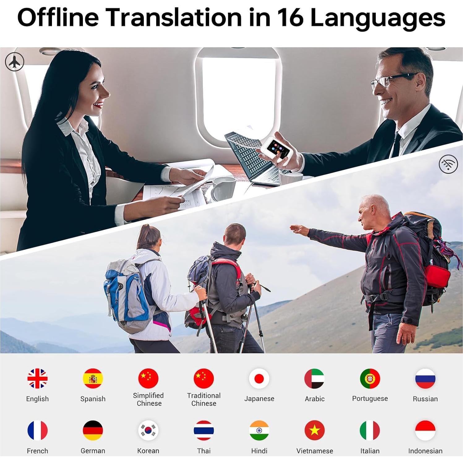 Auriculares Traductores ANFIER A8 AI - Traducción en 144 Idiomas