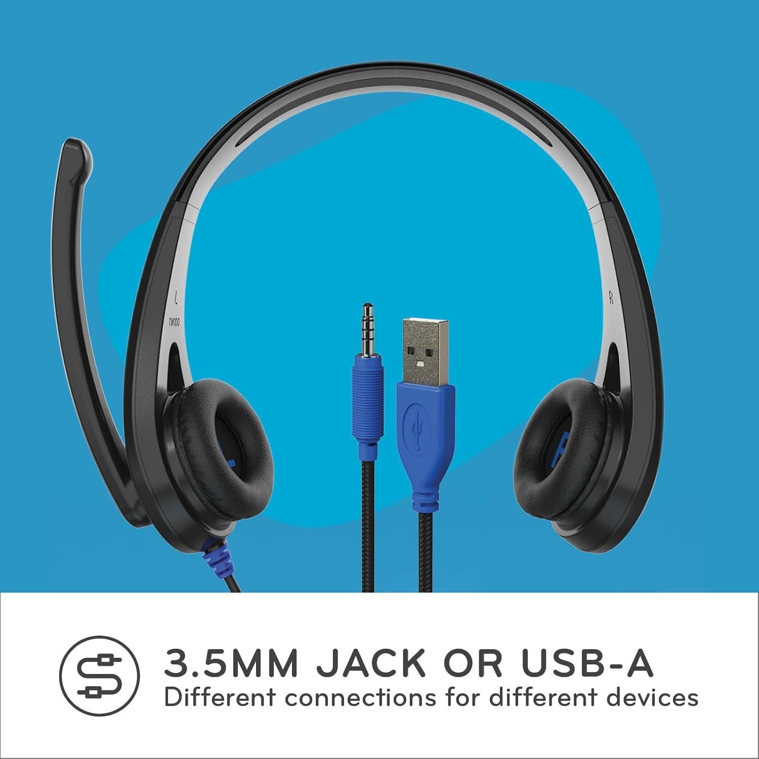 Auriculares ThinkWrite TW120 On-Ear con micrófono USB-A