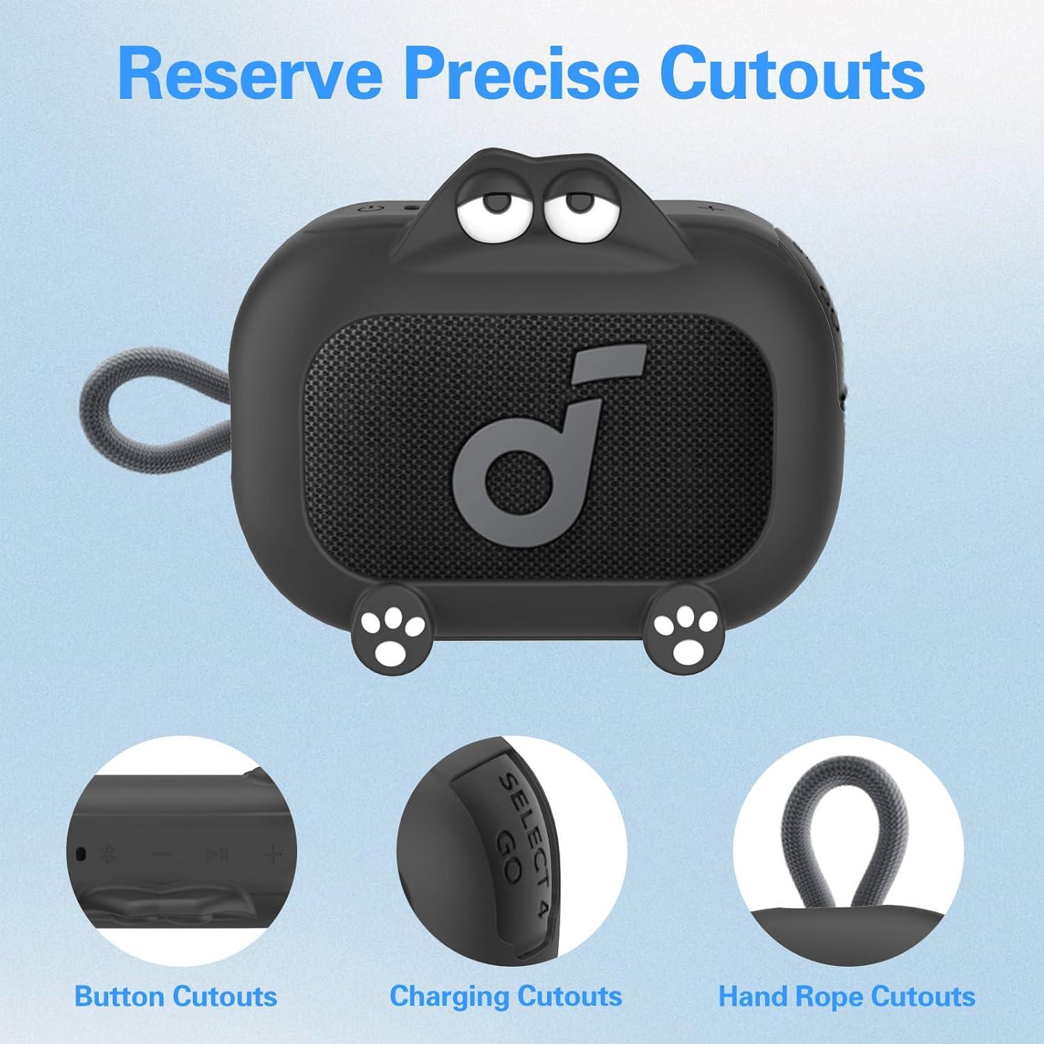 Funda de Silicona Anker Soundcore Select 4 Go - Protección Suave Negra