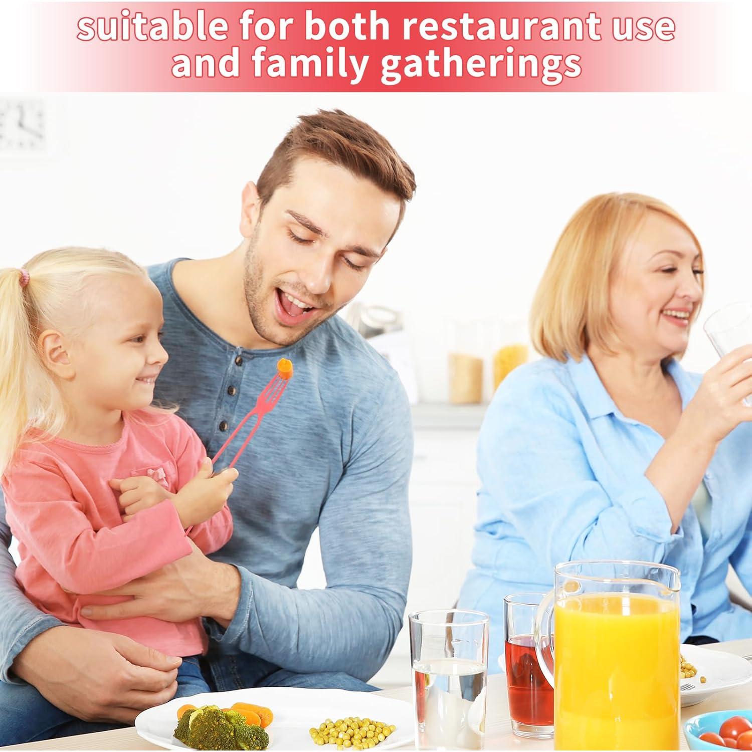 Combo de Palillos y Tenedor RRISETAG 20 Piezas Rojo 2-en-1