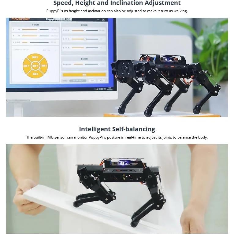 Robot cuadrúpedo AI Vision Sellvia - Kit avanzado educativo