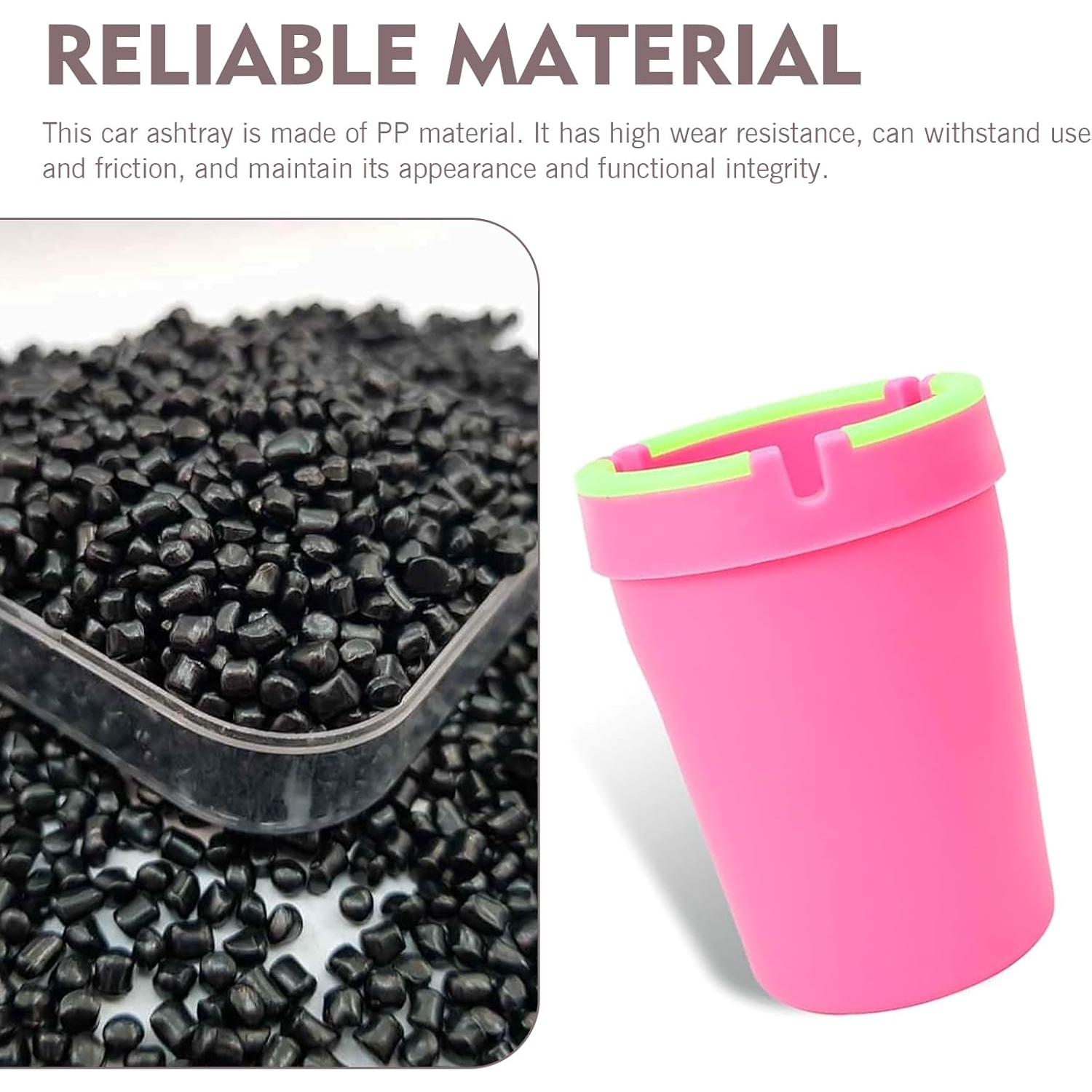 Cenicero de Coche MLY 2 Piezas Sin Humo Rosa a Prueba de Olores