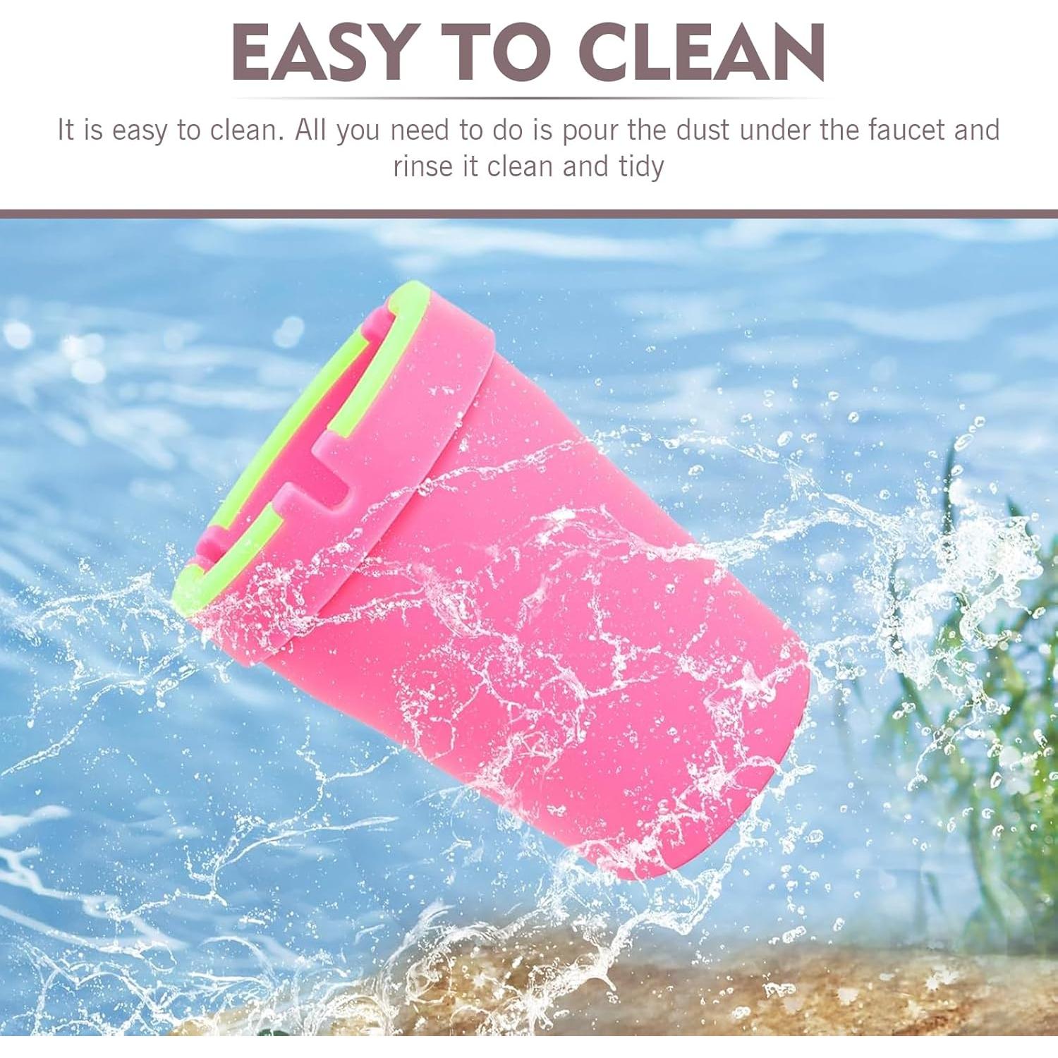 Cenicero de Coche MLY 2 Piezas Sin Humo Rosa a Prueba de Olores