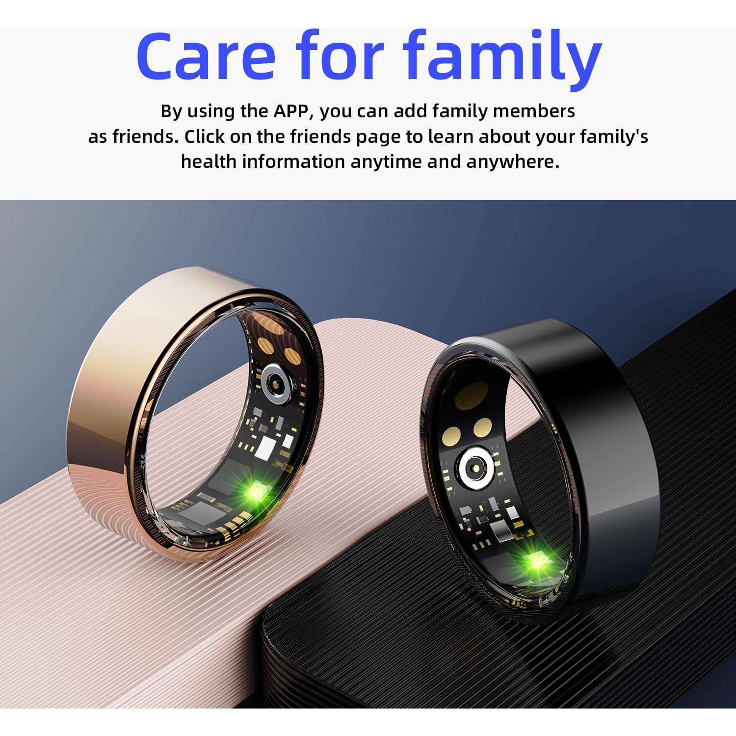 Anillo Inteligente Ailyfu e6f9b6b3 - Monitoreo de Salud y Sueño