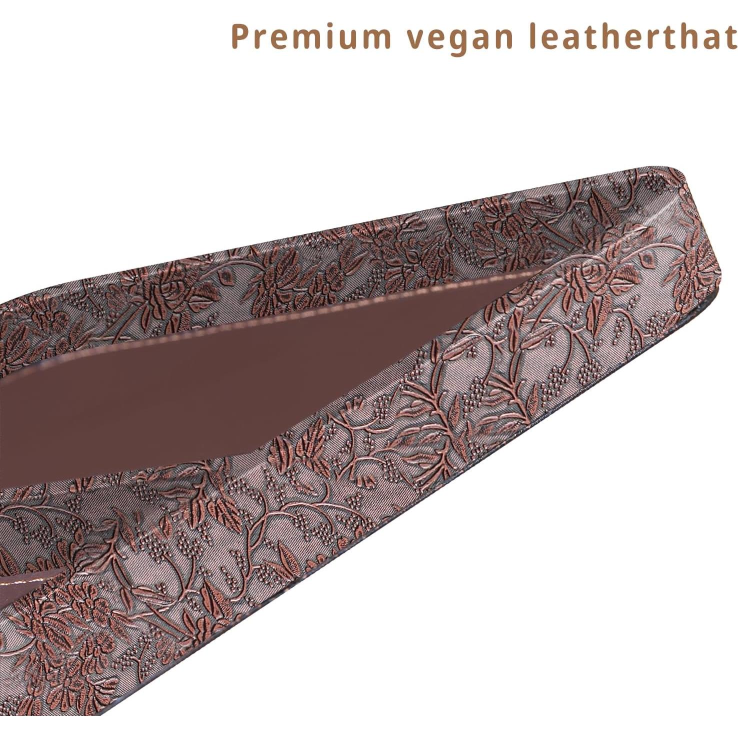 Bandeja de Valet de Cuero Vegano PUSU para Hombres 23.5x20.5cm