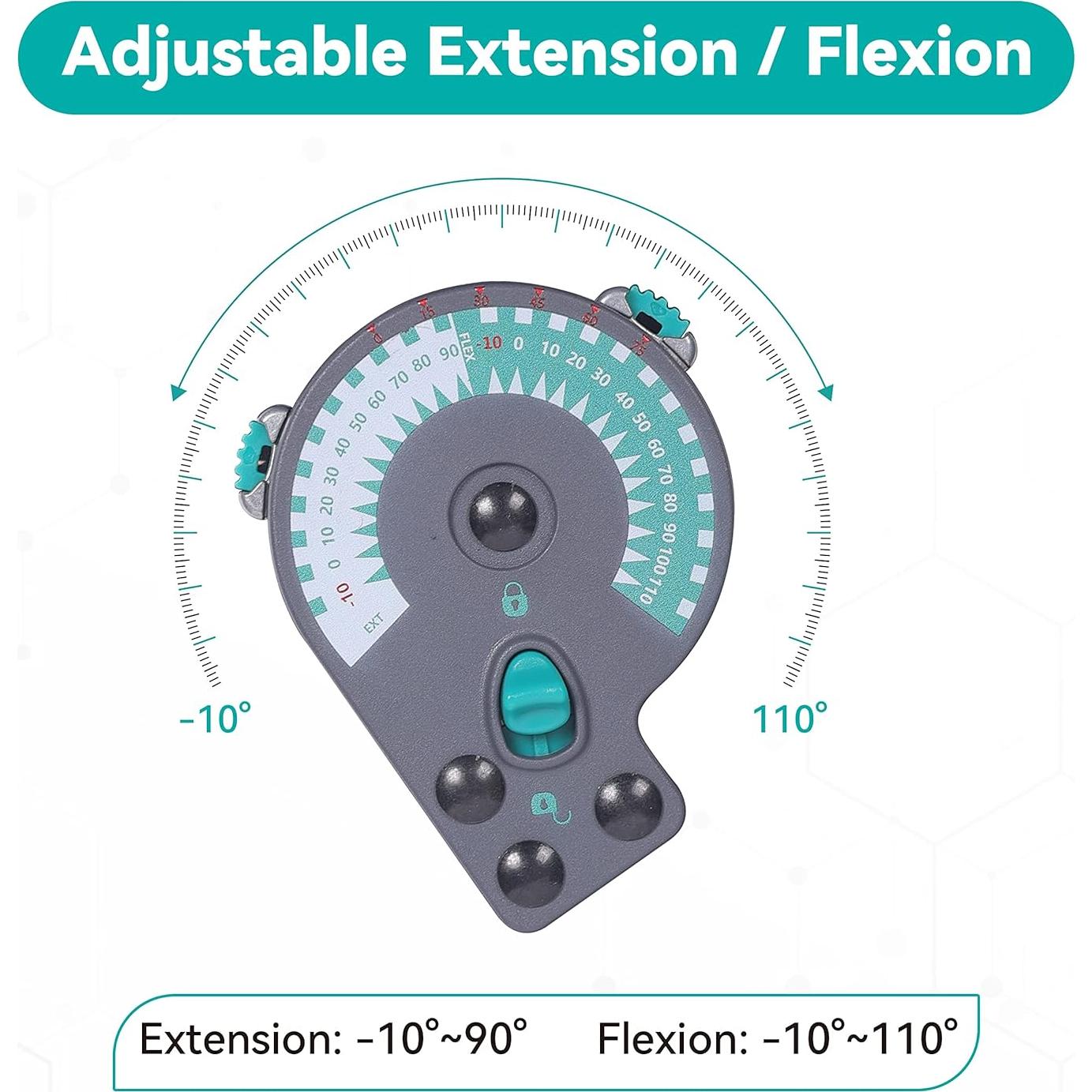 Férula de Rodilla DOUKOM Ajustable con Bisagra para Rehabilitación