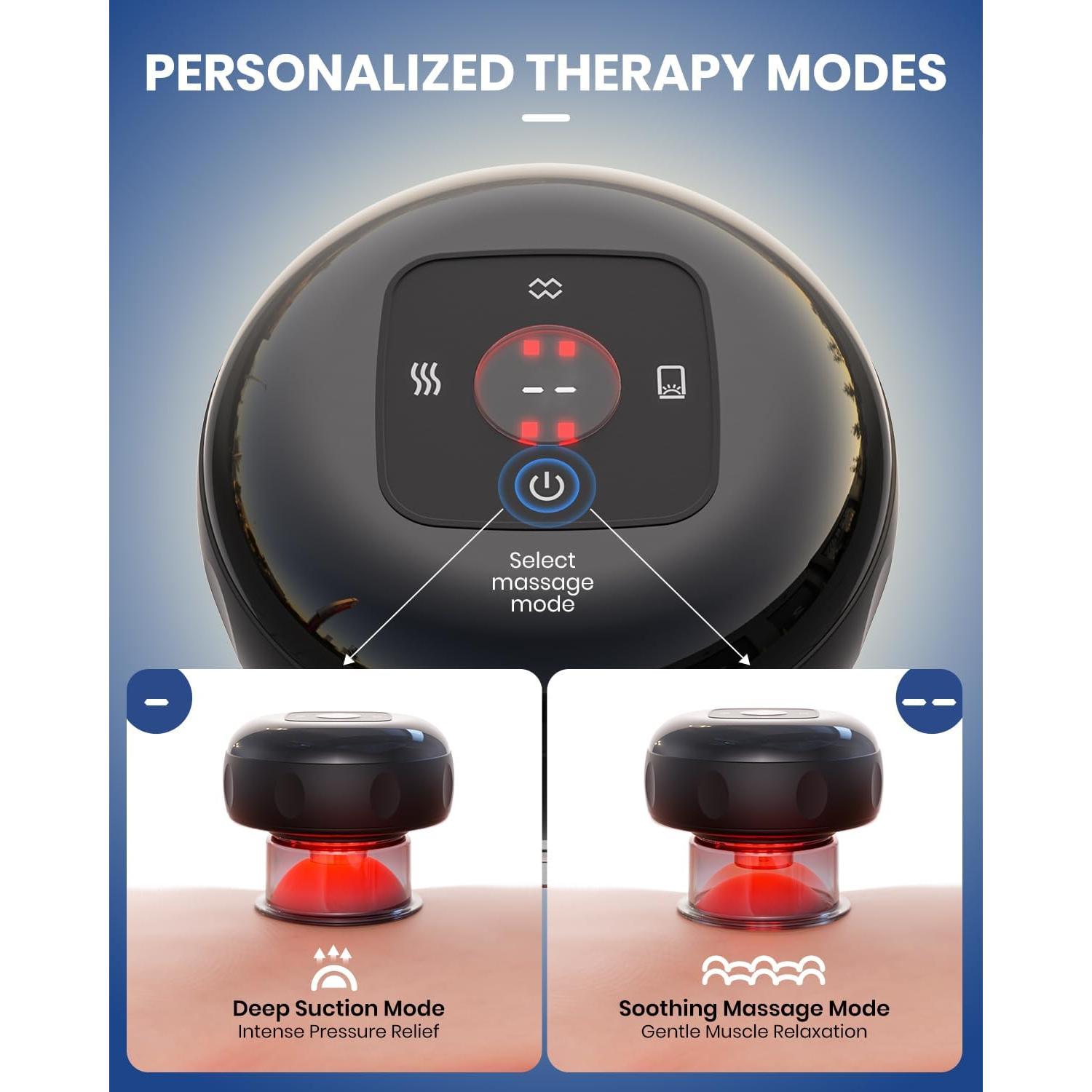 Kit de Ventosas Eléctricas 2 Paquete EURPMASK para Masaje