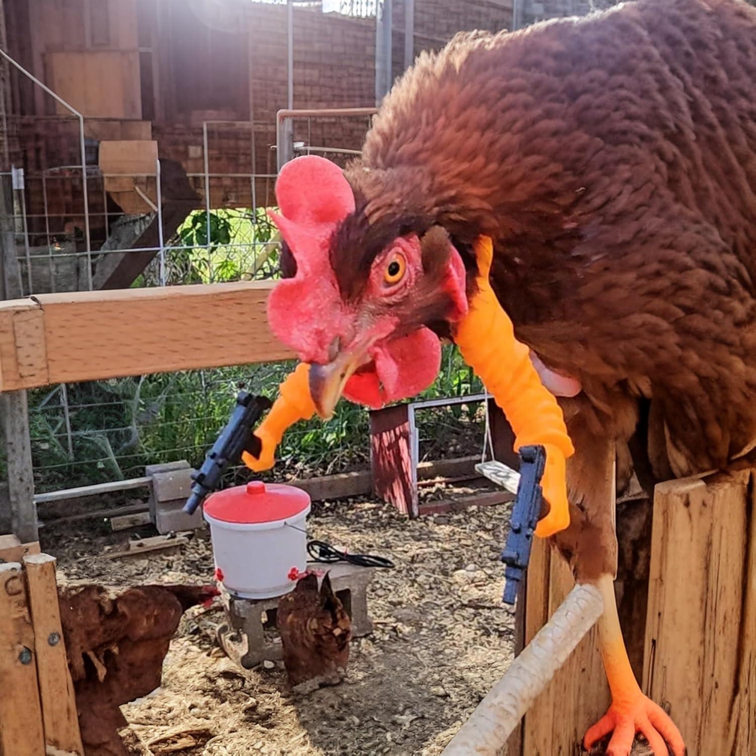 Brazo Falso de Pollo con Decoración de Arma LUOBEIYAOHL Amarillo
