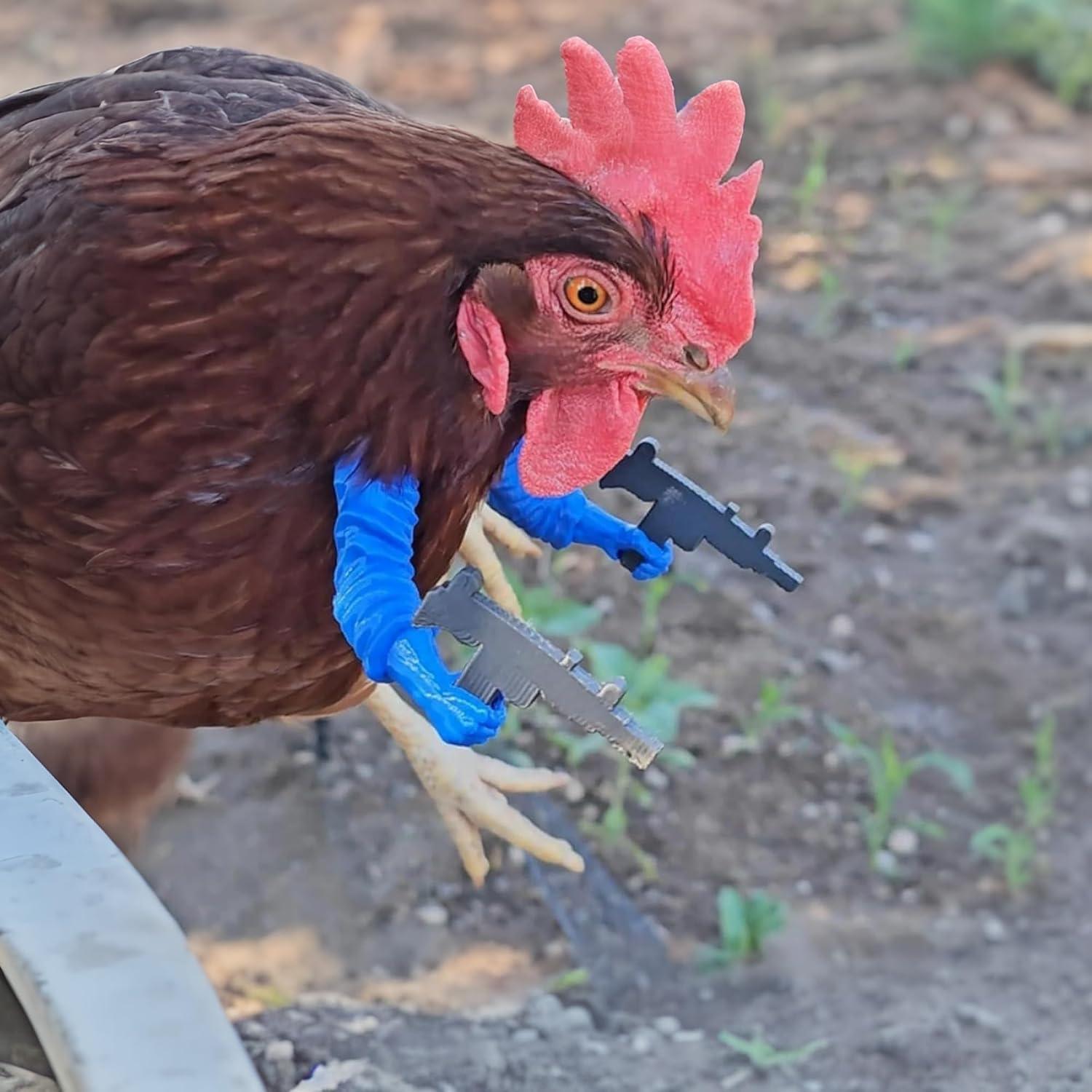 Brazo Falso de Pollo con Decoración de Arma LUOBEIYAOHL Amarillo