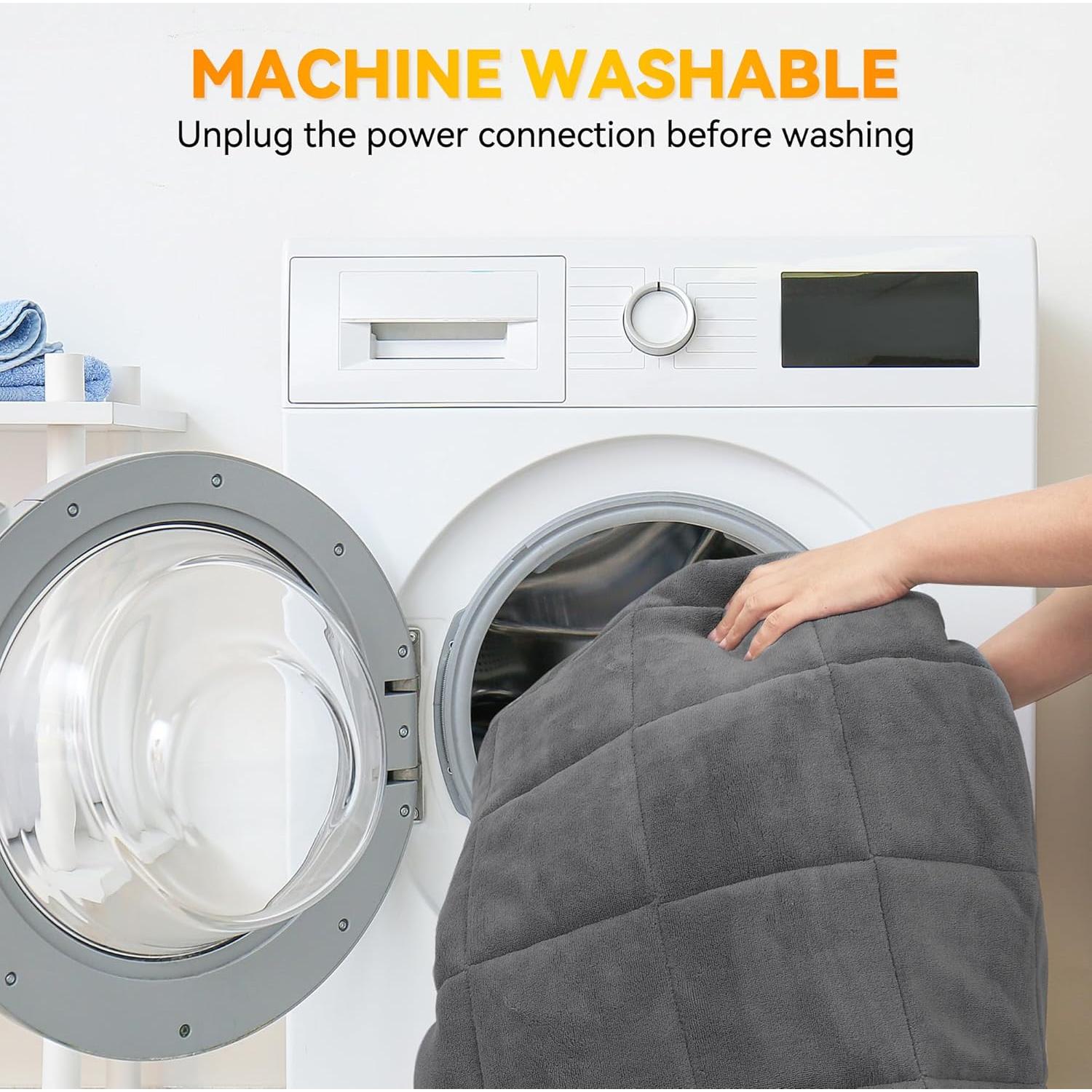 Almohadilla Térmica Eléctrica Fijinhom Individual 10 Niveles Calor