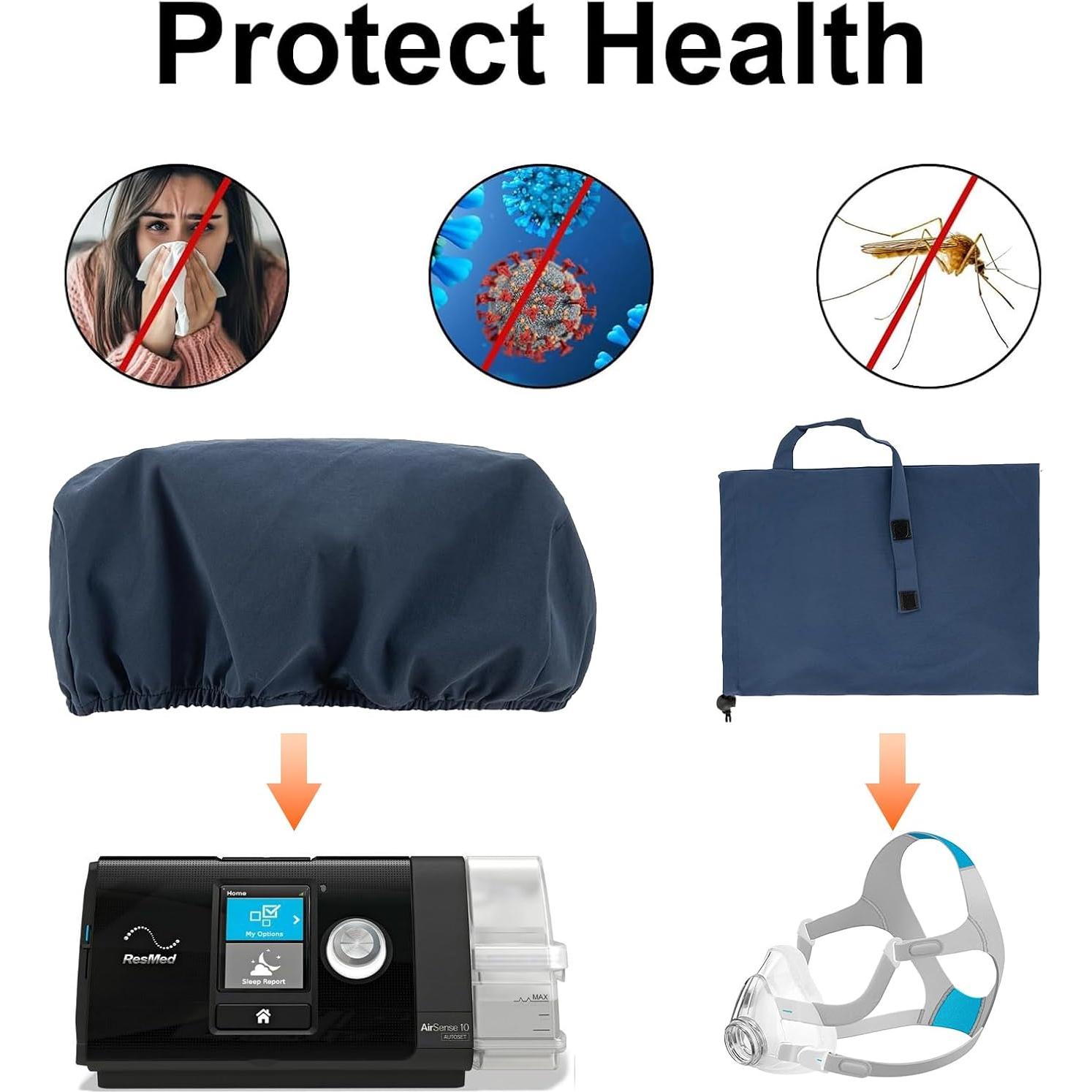 Cubierta Protectora para Máscara LKLKKC 36.1x25.4cm Negra/Azul