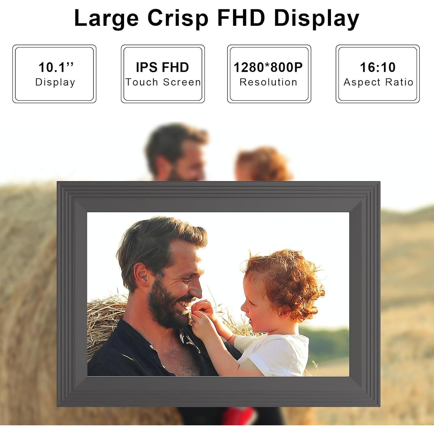 Marco de Fotos Digital Forc 10.1" WiFi 16GB Pantalla Táctil