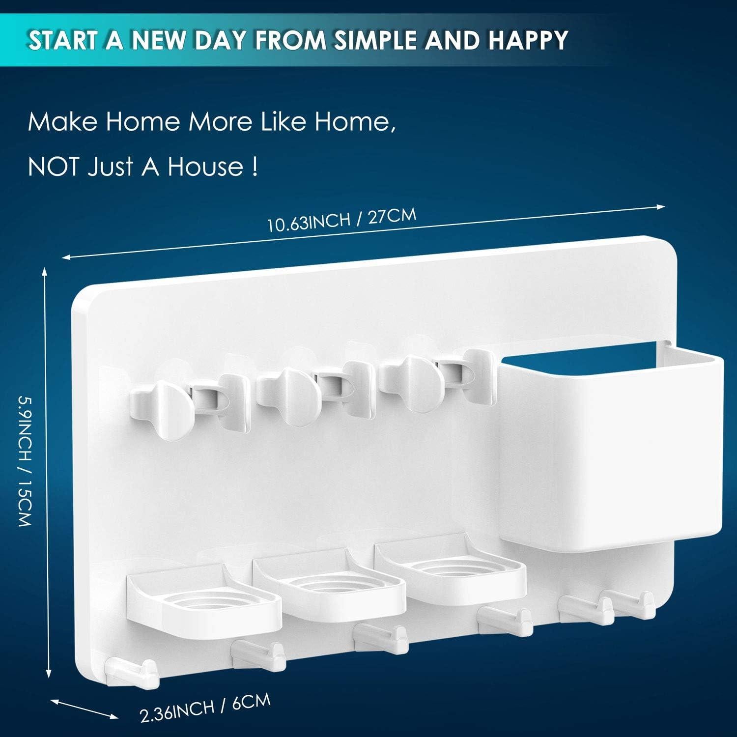 Soporte Eléctrico para Cepillos de Dientes simpletome Blanco