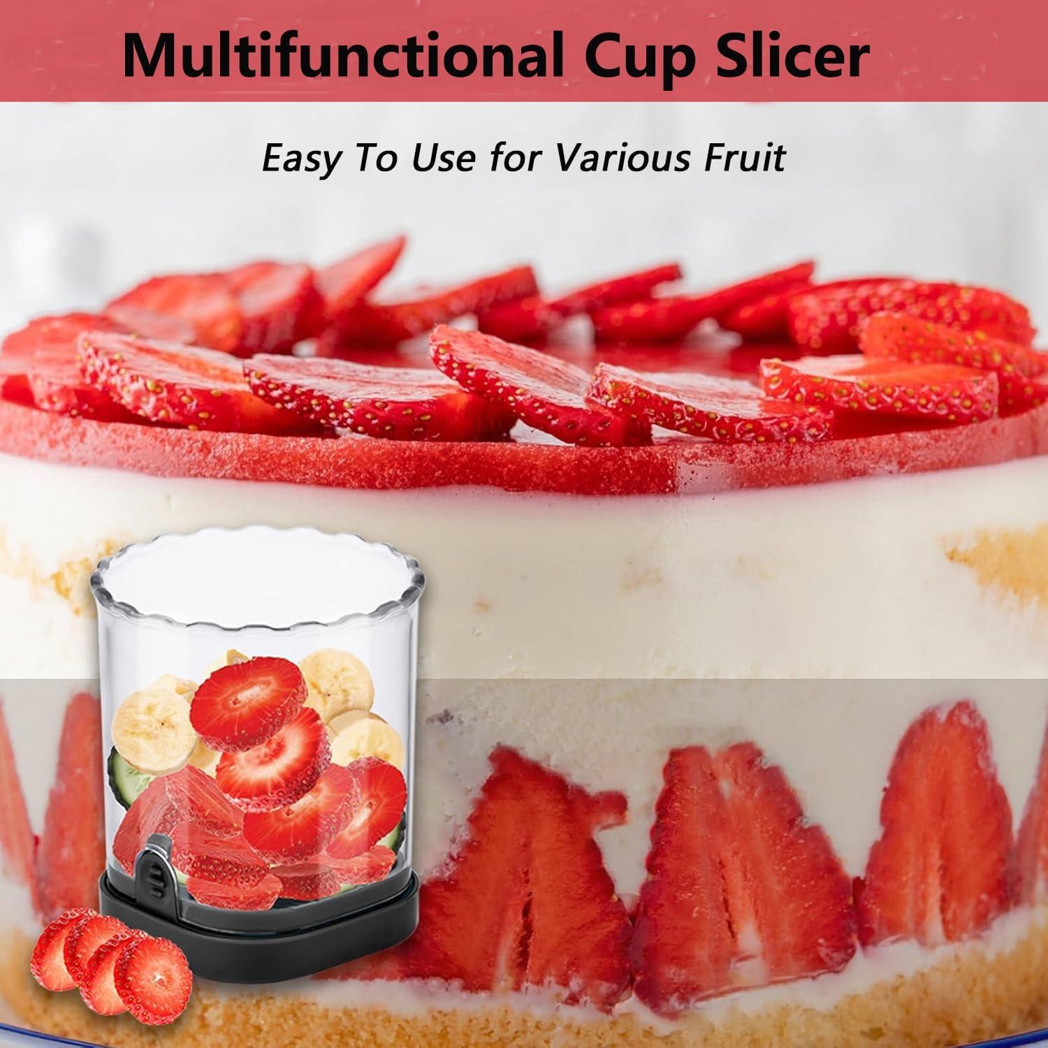 Copa Cortadora de Frutas Genérico con Cuchillas de Acero Inoxidable