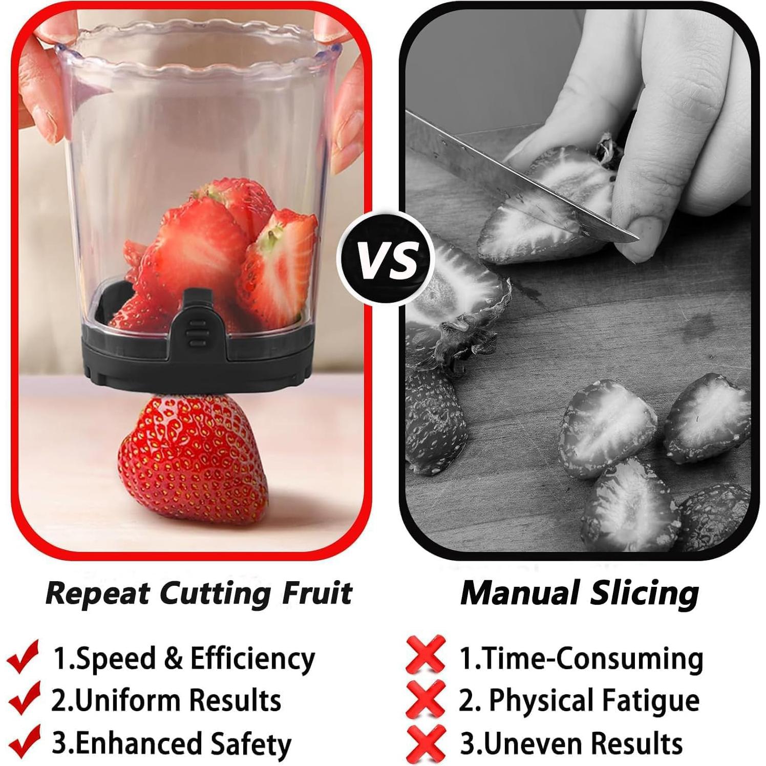 Copa Cortadora de Frutas Genérico con Cuchillas de Acero Inoxidable