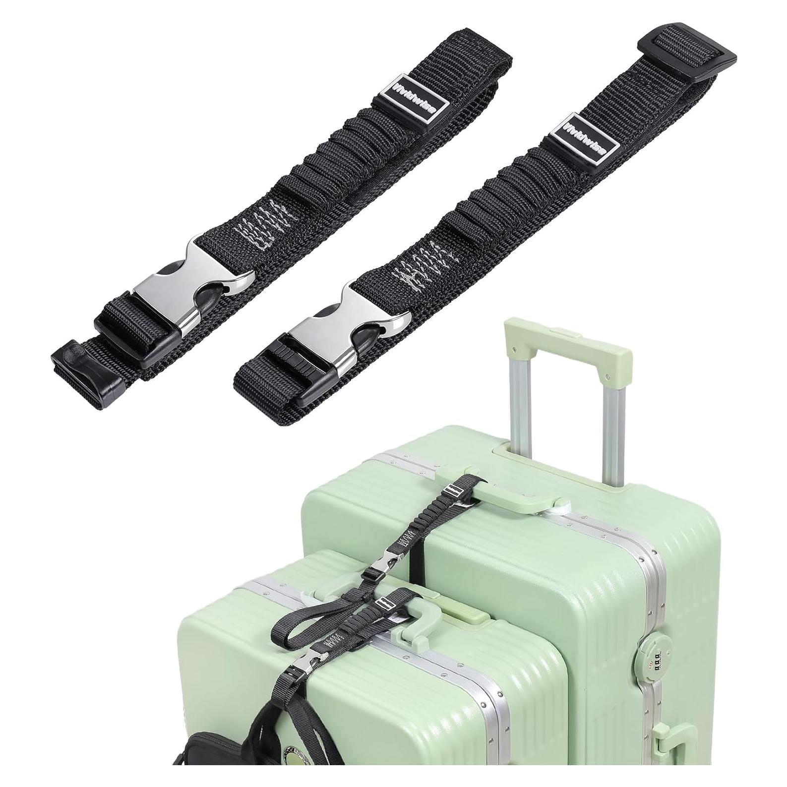 Correas de Equipaje Estirables Vividwise 53.3-93.9 cm Negro