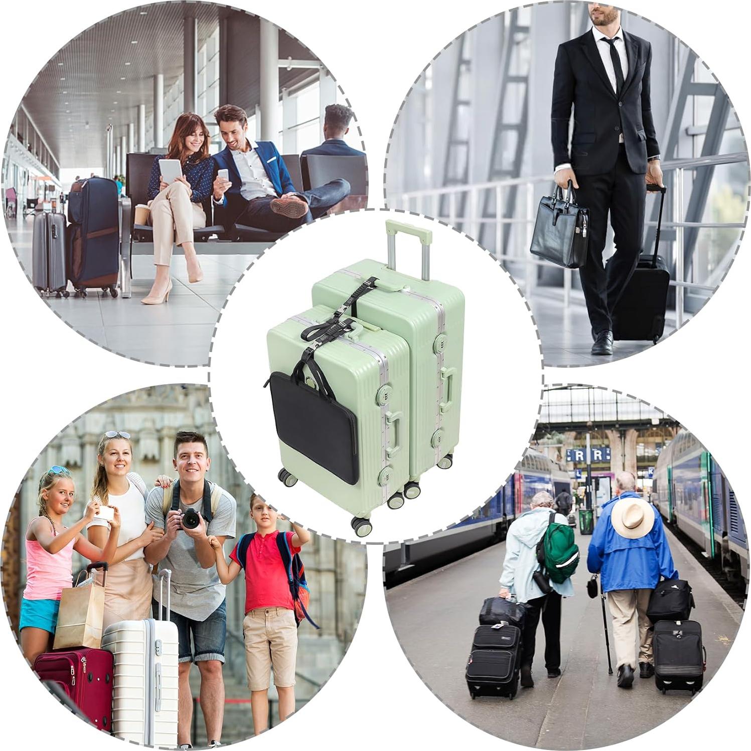 Correas de Equipaje Estirables Vividwise 53.3-93.9 cm Negro